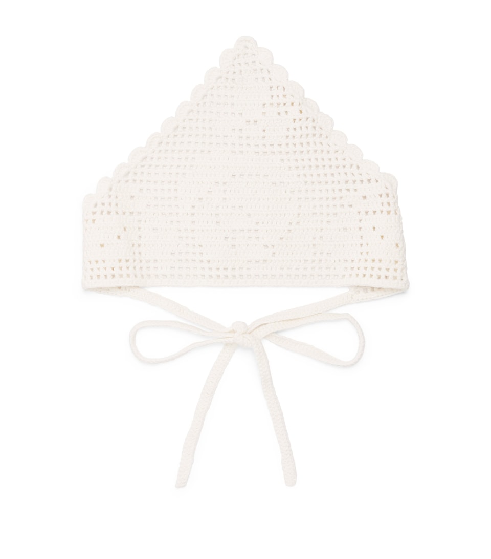 Lack Of Color Sun Crochet Bandana Ivory Rose