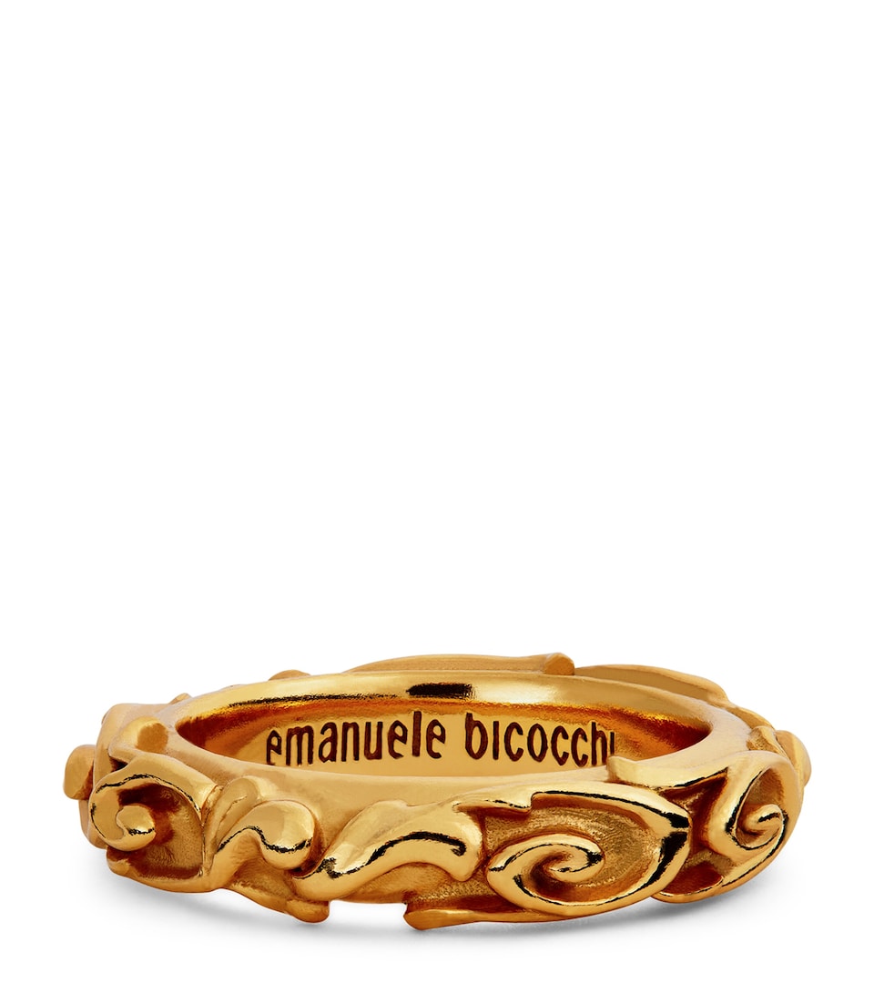 Gold-Plated Arabesque Ring