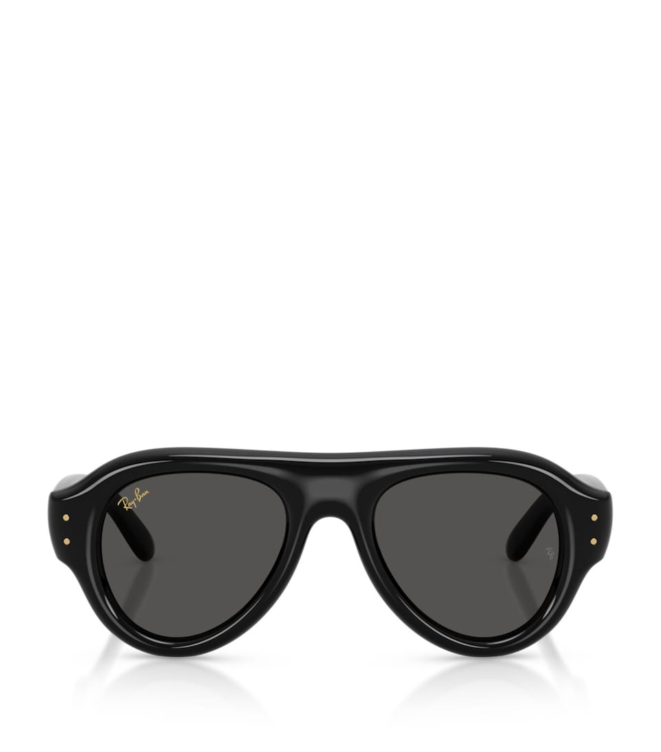 Ray-Ban Aviator Puffer Sunglasses Black
