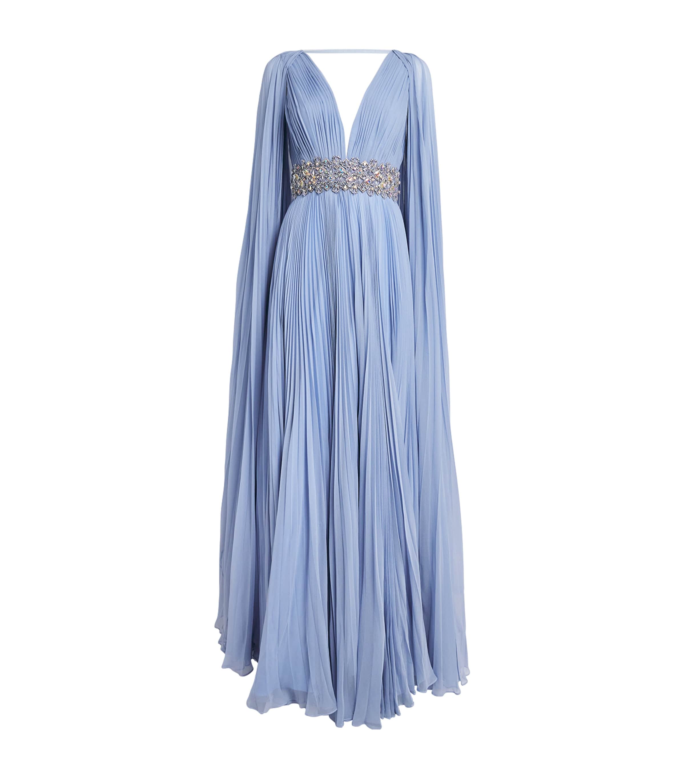 Silk Cape Fesco Gown