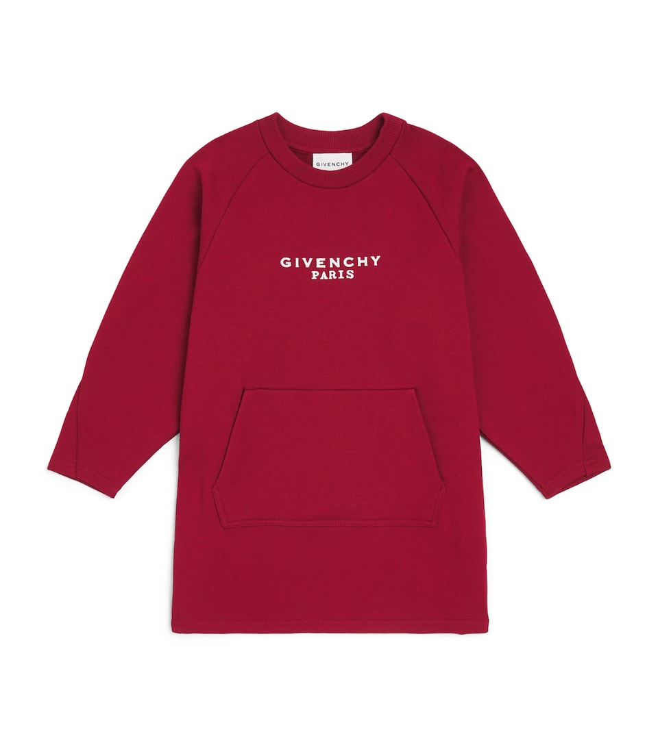 Givenchy Kids Cotton Sweatshirt Dress (4-12+ Years) Red
