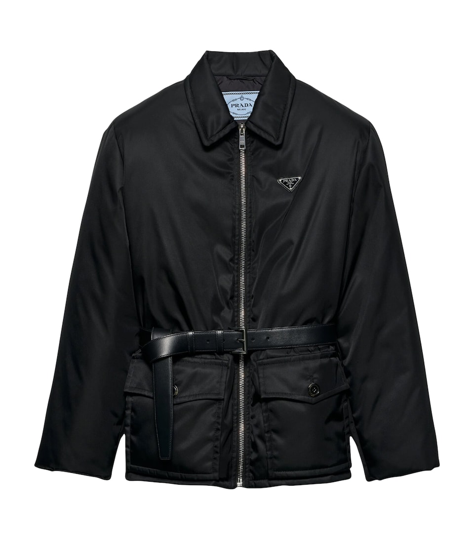 Re-Nylon Down Belted Jacket