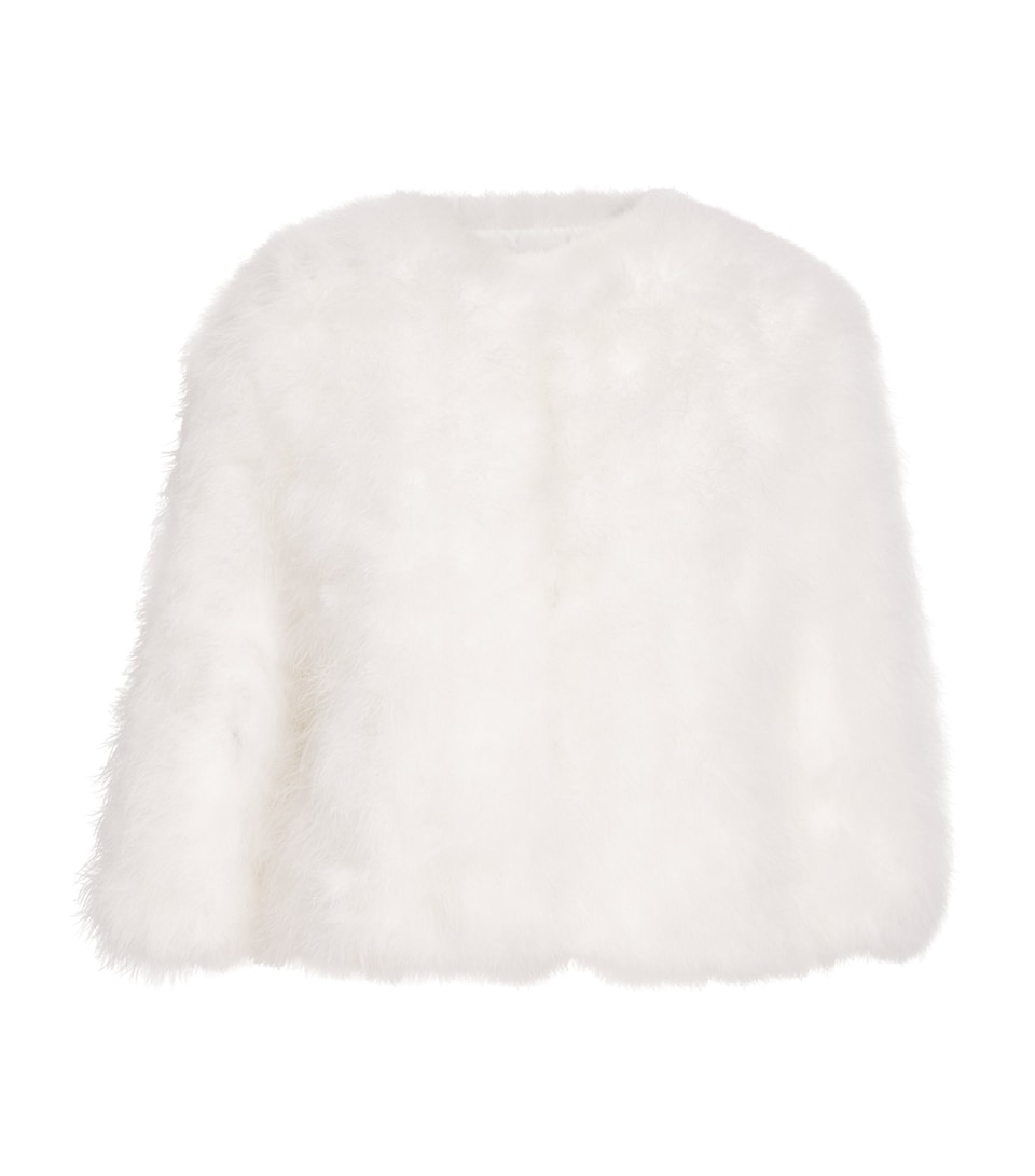 Feather Cropped Jacket