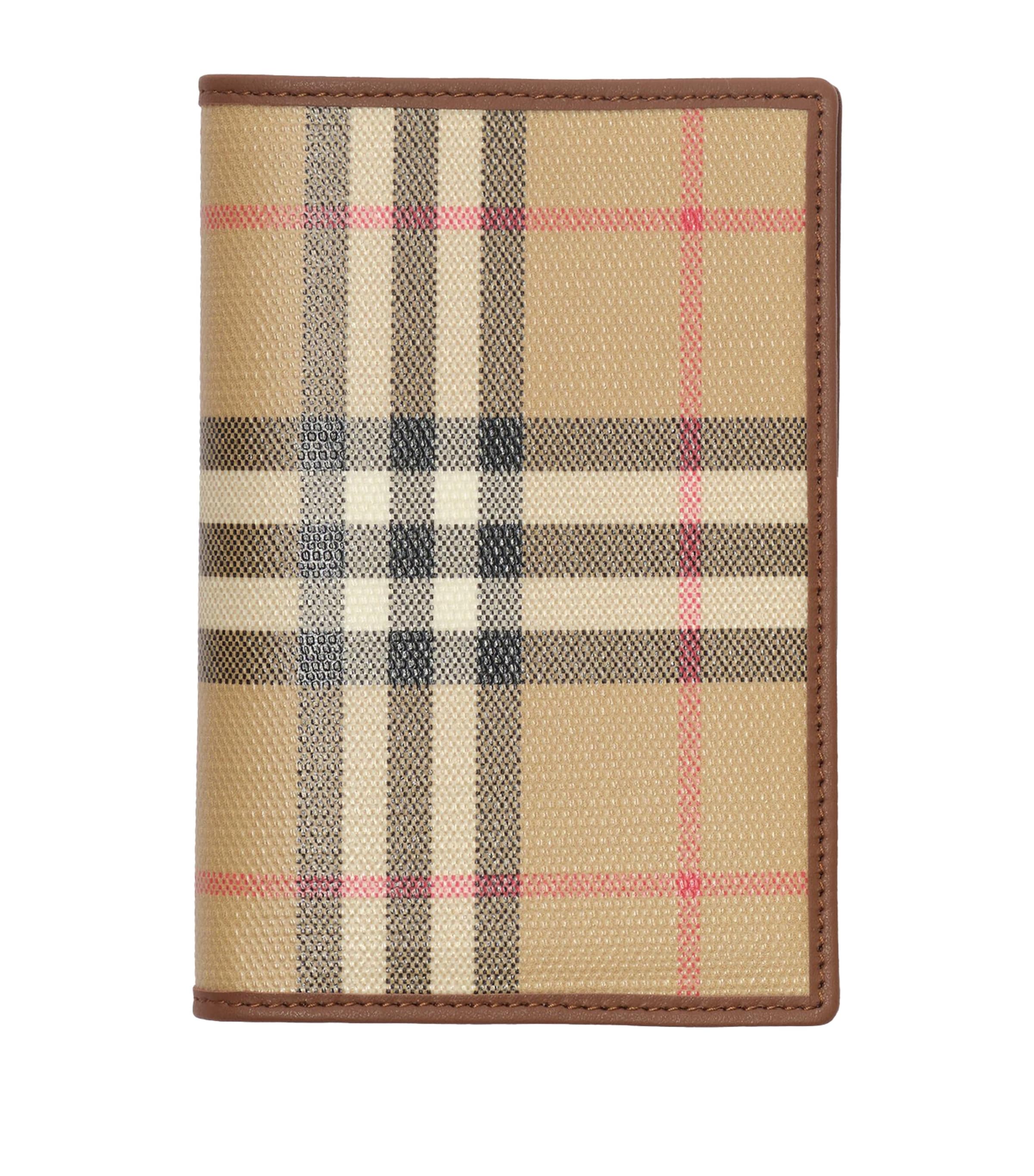 Burberry Check Folding Card Holder Archive Beige