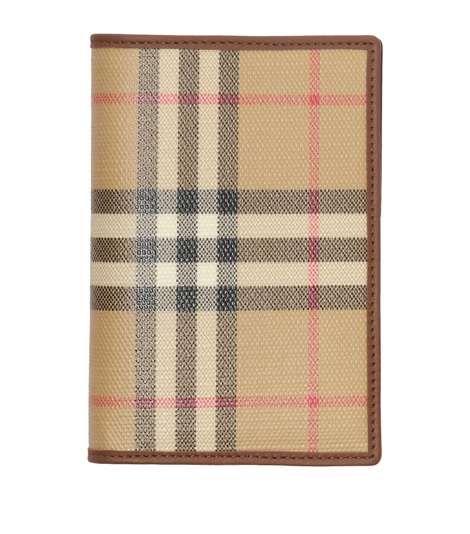 Burberry Check Folding Card Holder Archive Beige