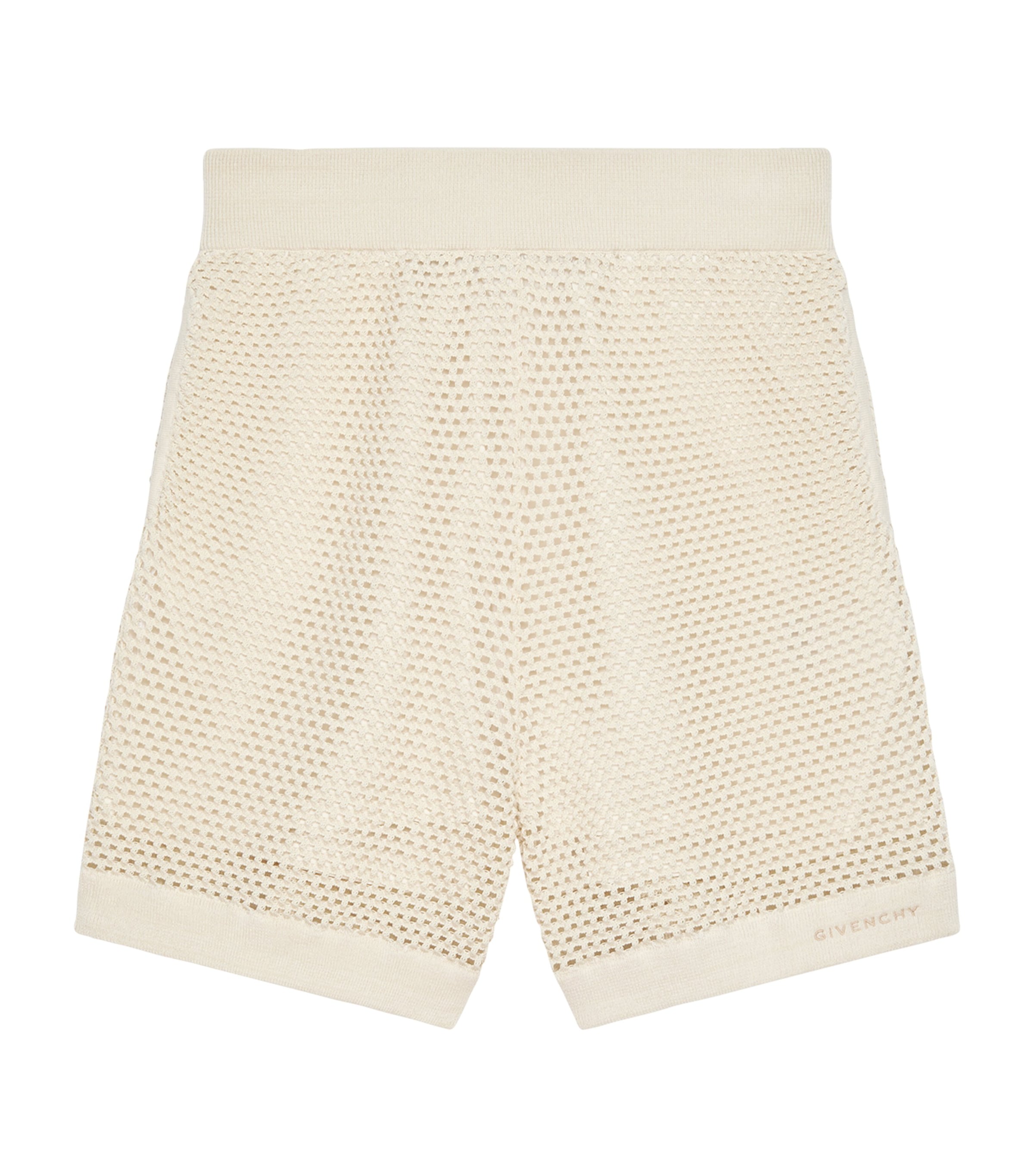 Cotton-Blend Crochet Shorts