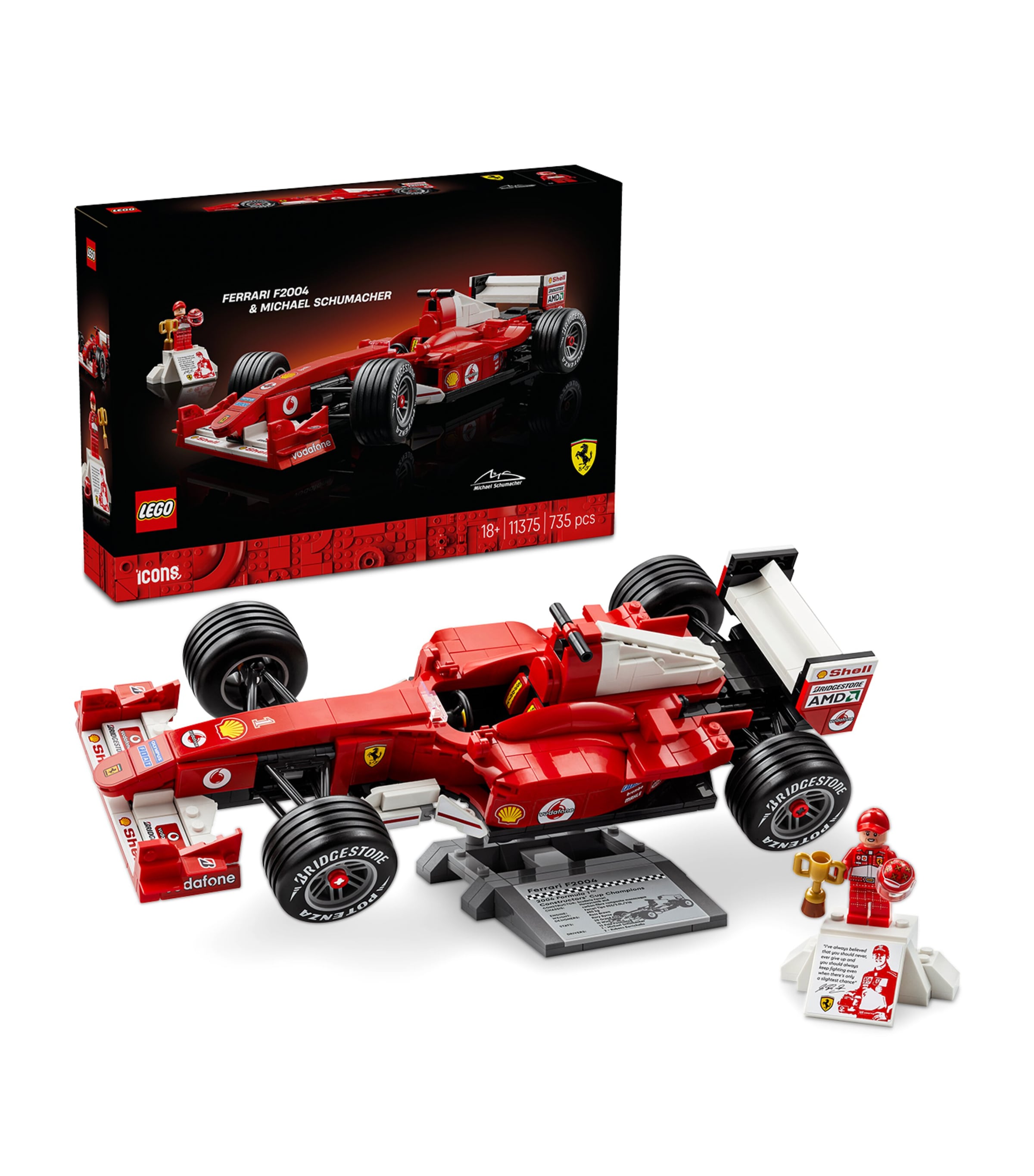 LEGO Icons Ferrari F2004 & Michael Schumacher 11375