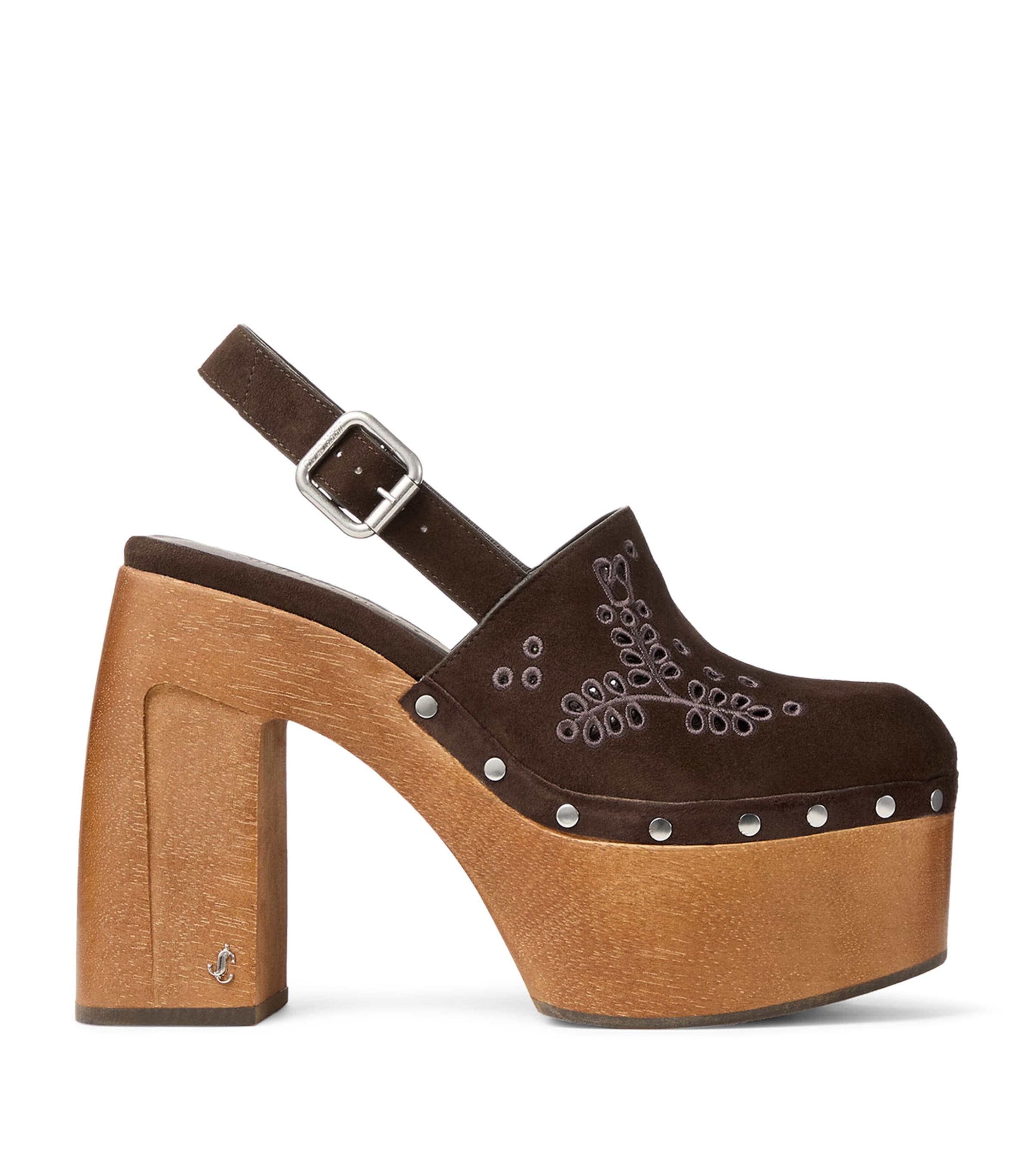Alida 135 Suede Platform Clogs