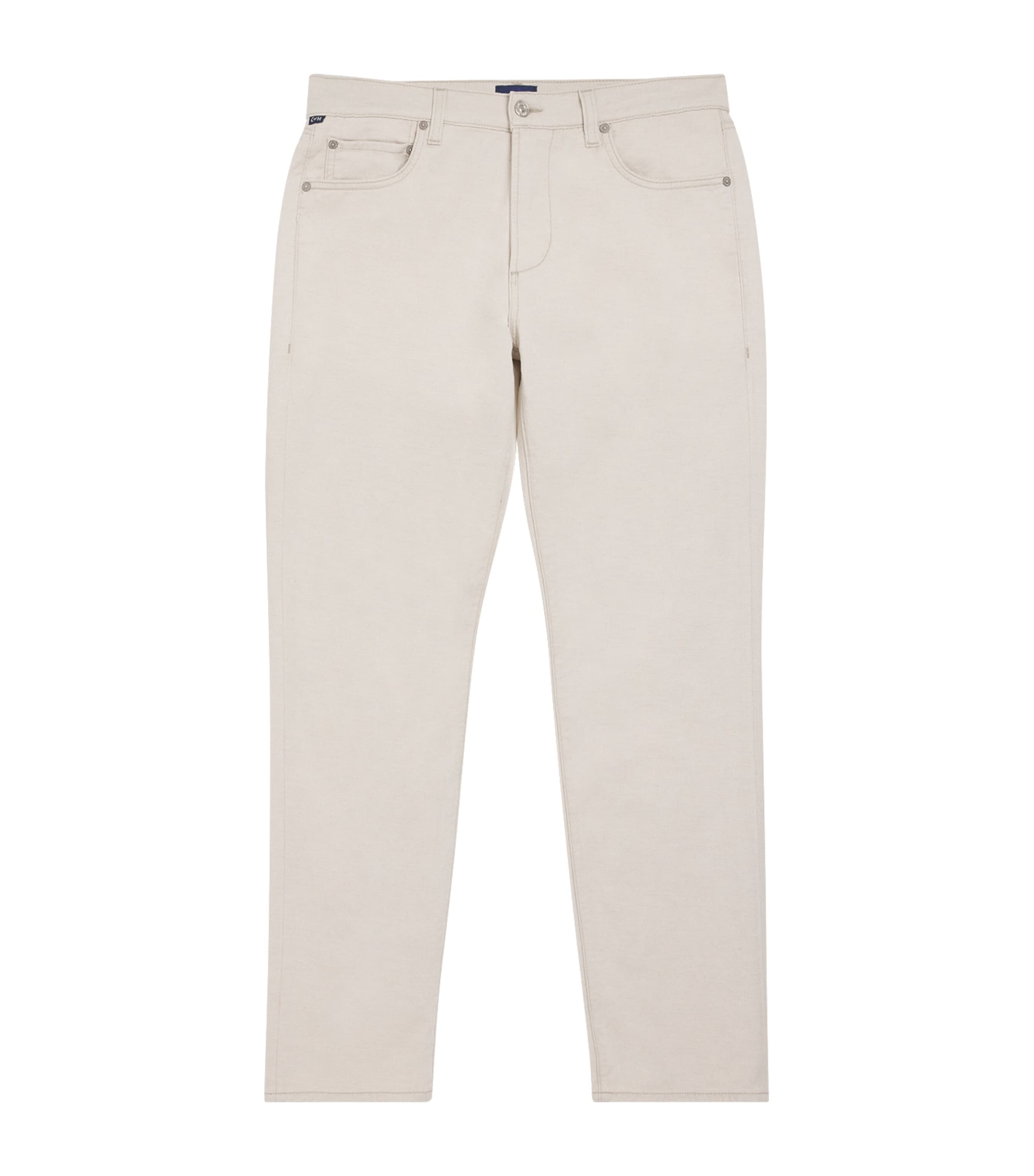 Cotton-Linen Elijah Straight Jeans