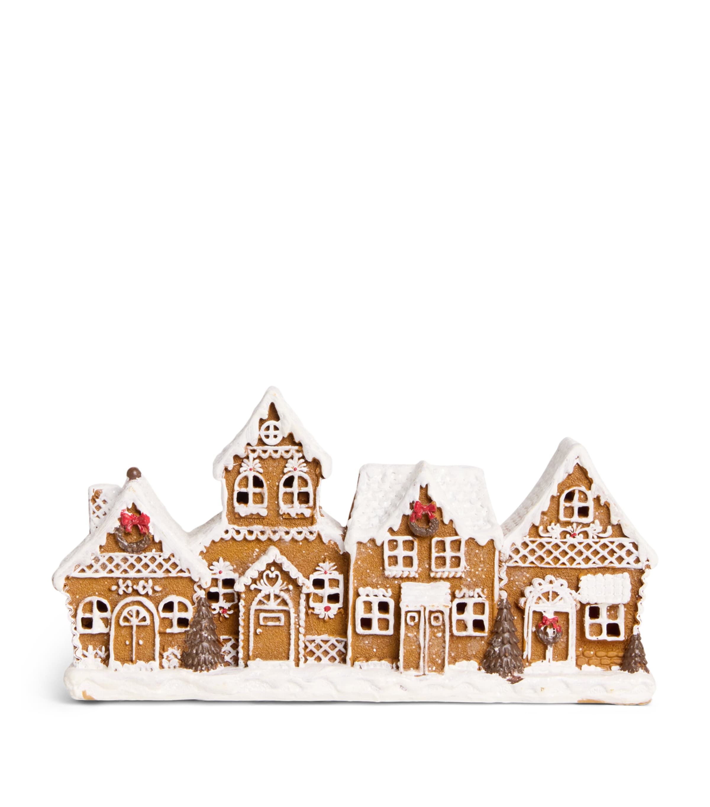 Harrods Iced Gingerbread House Ornament White/natural