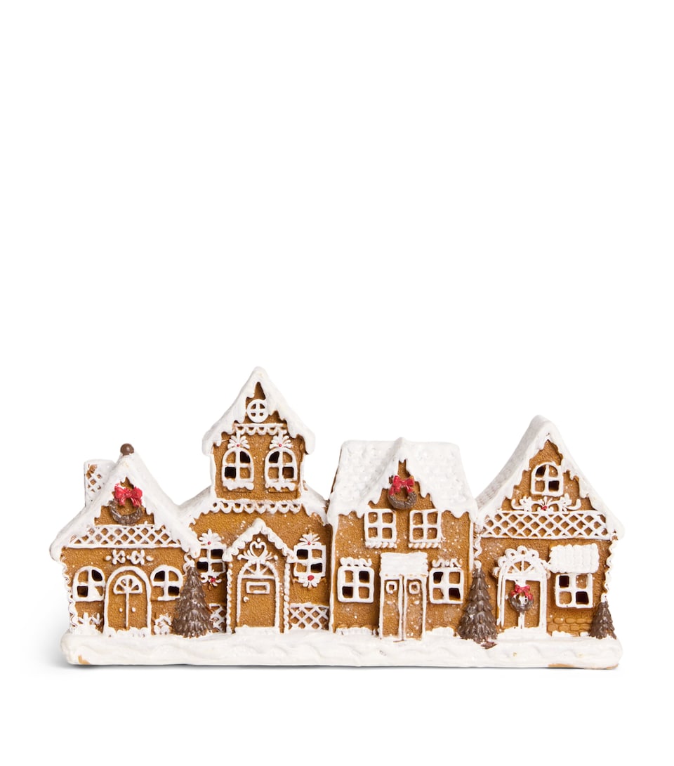 Harrods Iced Gingerbread House Ornament White/natural