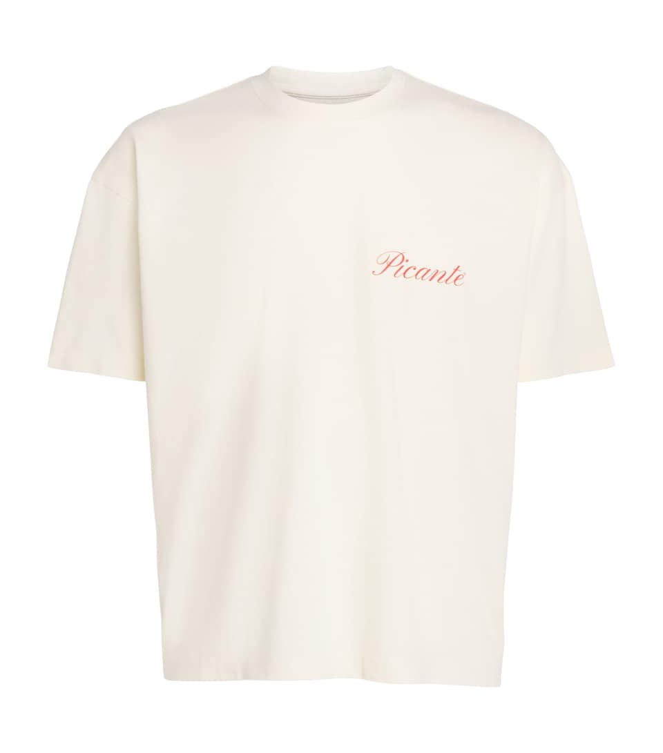 PICANTE Mens Organic Cotton Tailor T-Shirt Ivory