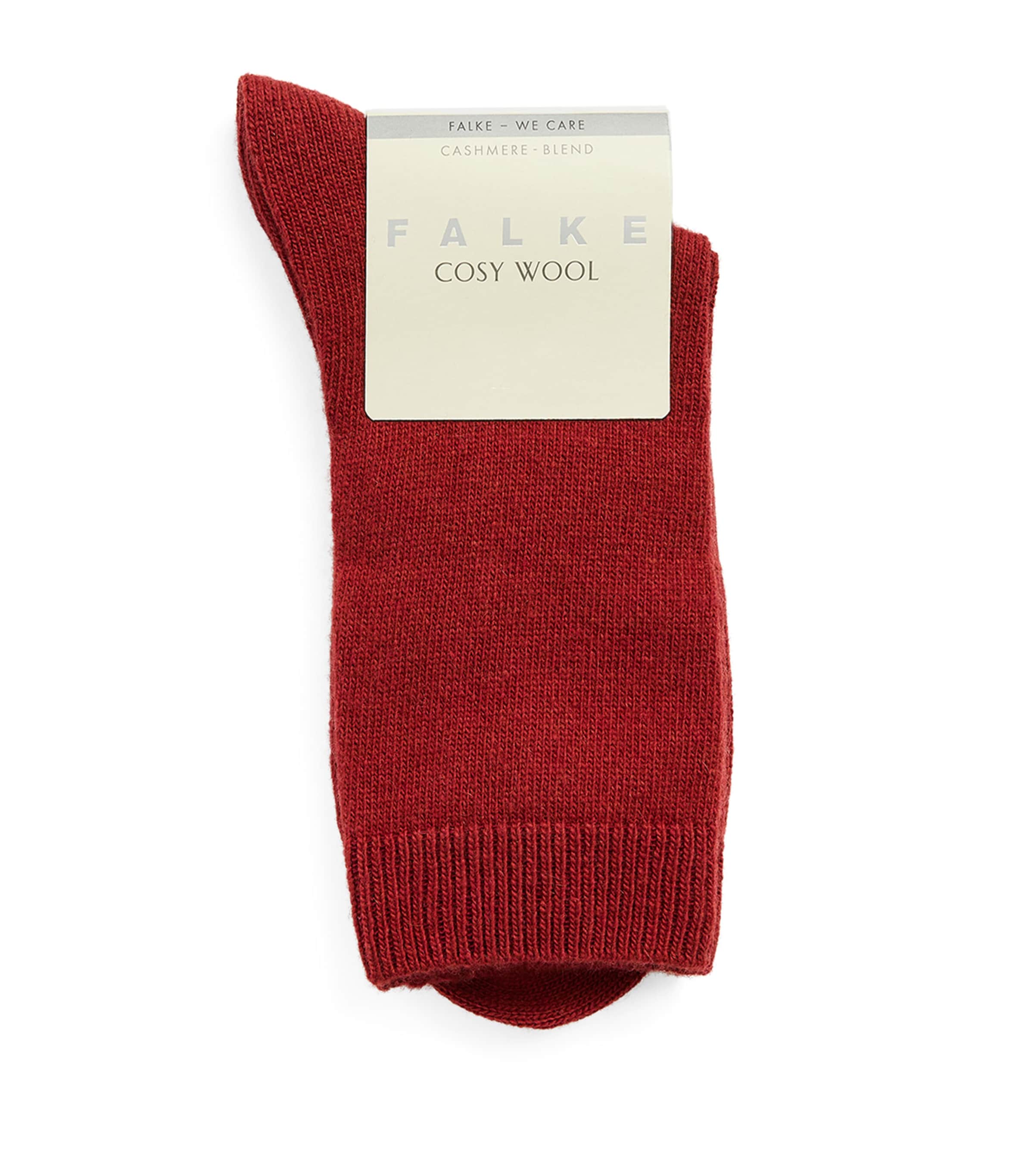 Falke Womens Mid-Calf Cosy Socks Henna