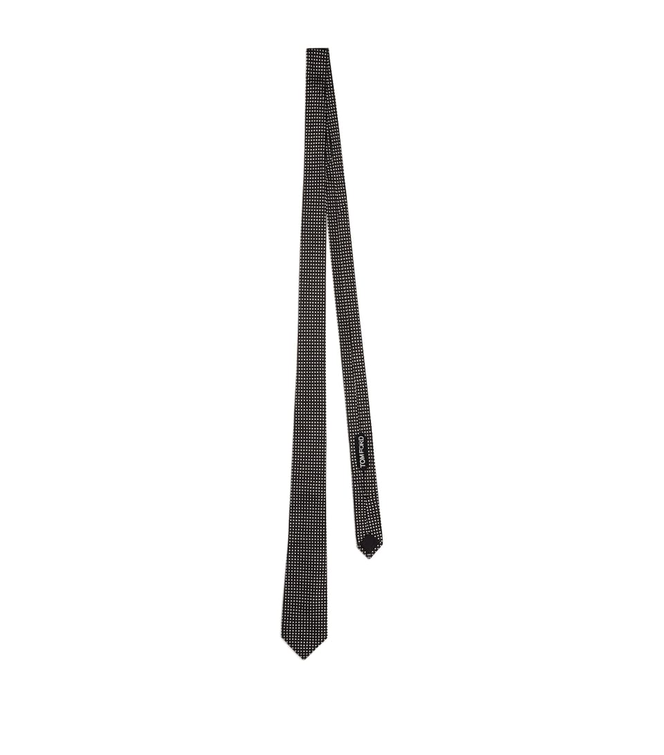 TOM FORD Mulberry Silk Jacquard Tie Naa