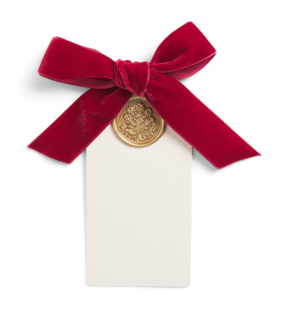 Lamler Waxed Card Tags (Set of 6) Velum/red