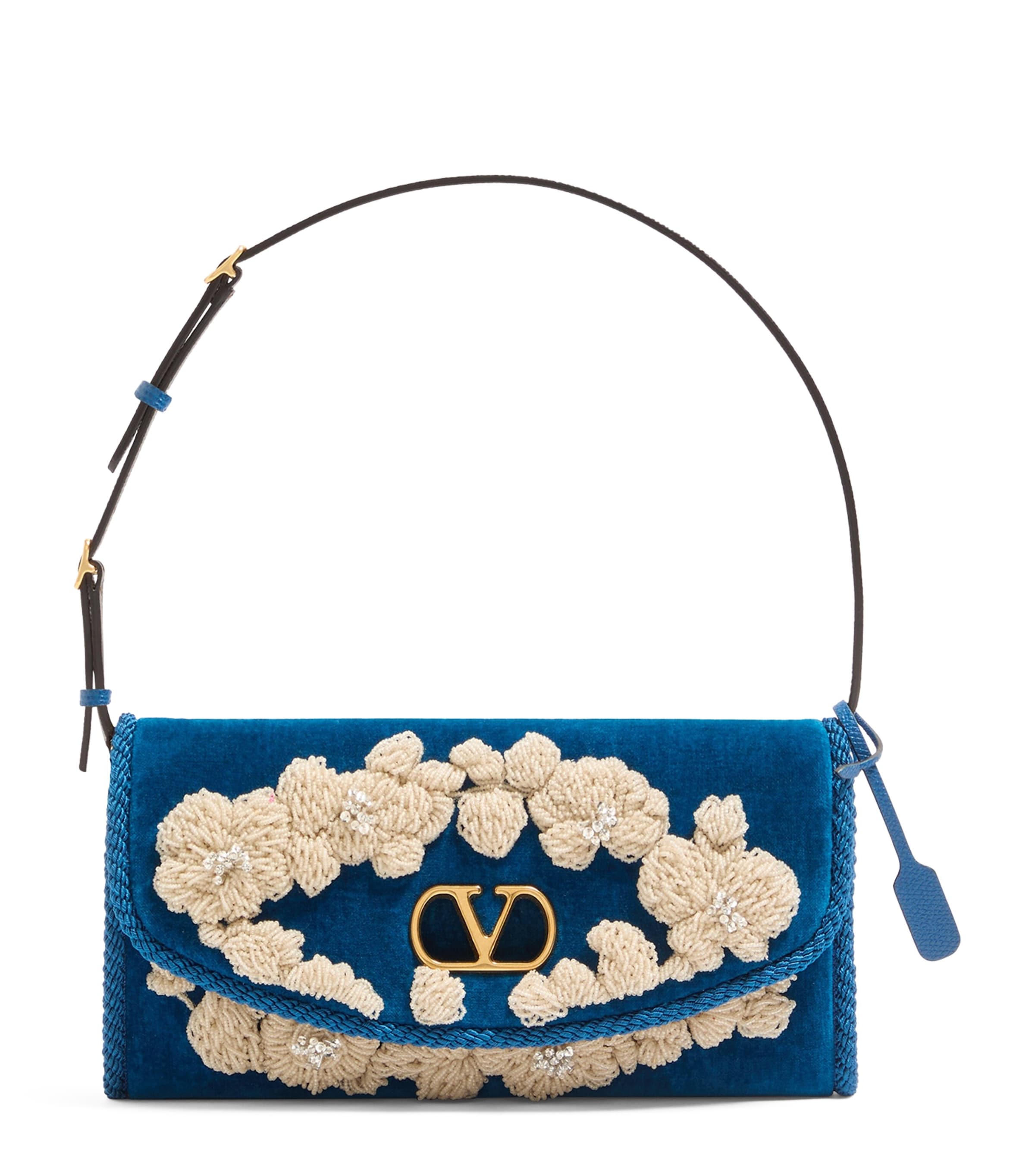 Valentino Garavani Small Beaded DeVain Shoulder Bag Dpb