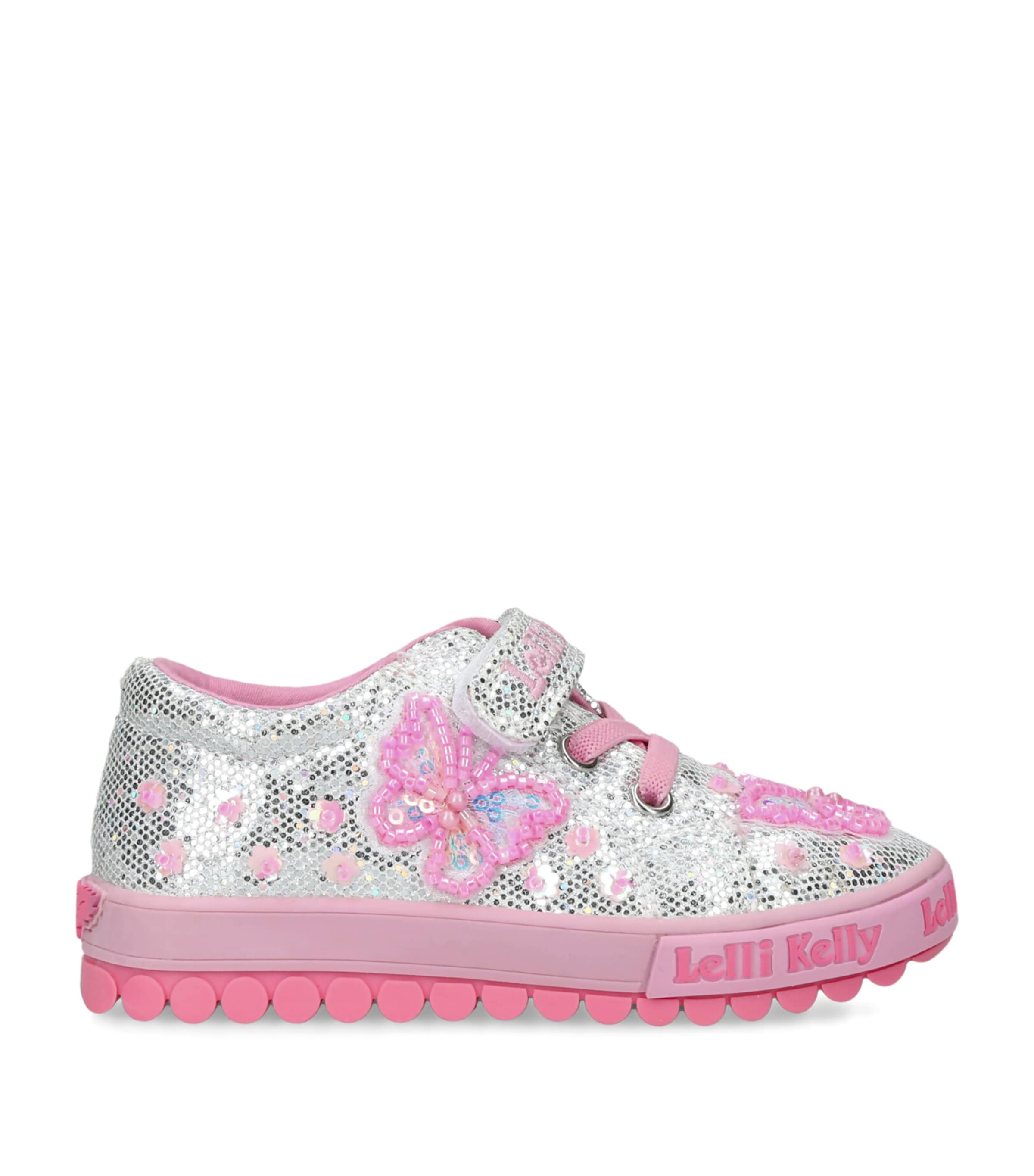 Lelli Kelly Glitter Sylvie Sneakers Silver Com