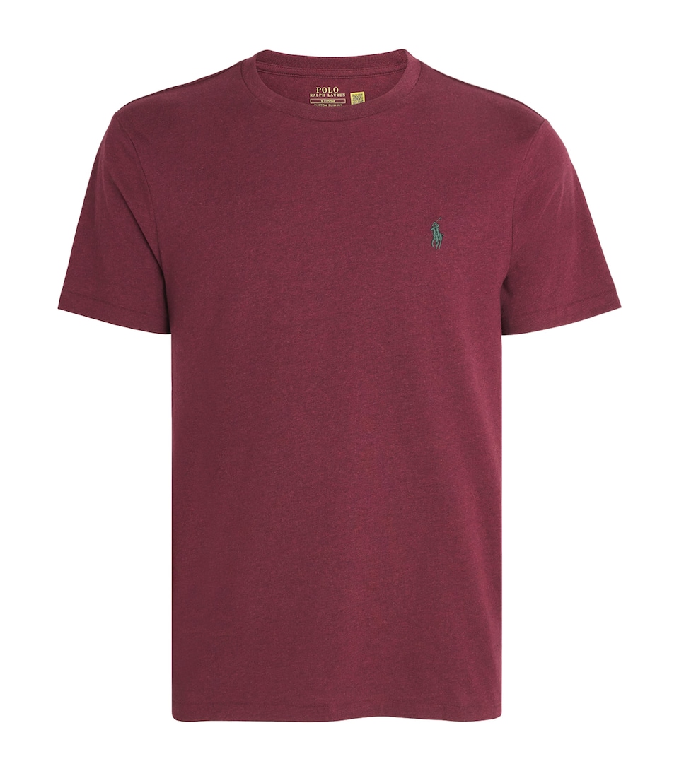 Polo Ralph Lauren Mens Cotton Custom Slim-Fit T-Shirt Sprng Wn Hther
