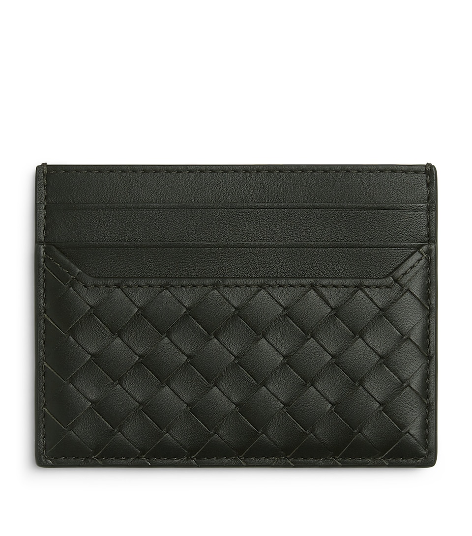 Leather Intrecciato Piccolo Card Holder