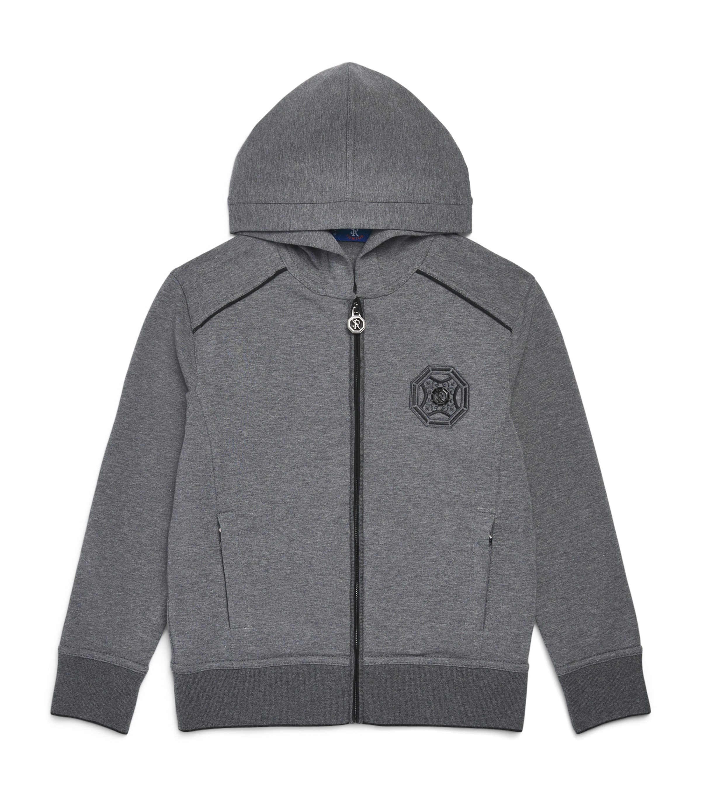Stefano Ricci Kids Cotton Zip-Up Hoodie (4-16 Years) Greyc.