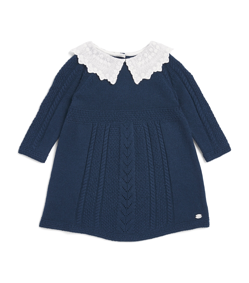 Tartine et Chocolat Wool-Blend Lace-Collar Knitted Dress (6 Months-4 Years)
