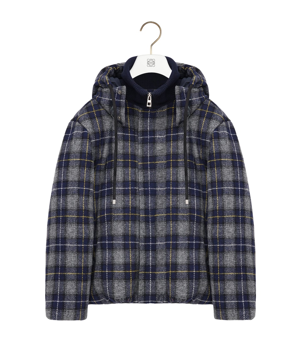 Wool-Blend Hooded Jacket