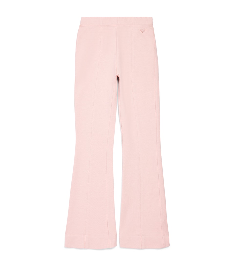 Monnalisa Knit Flared Trousers (3 Months-6 Years) Lotus