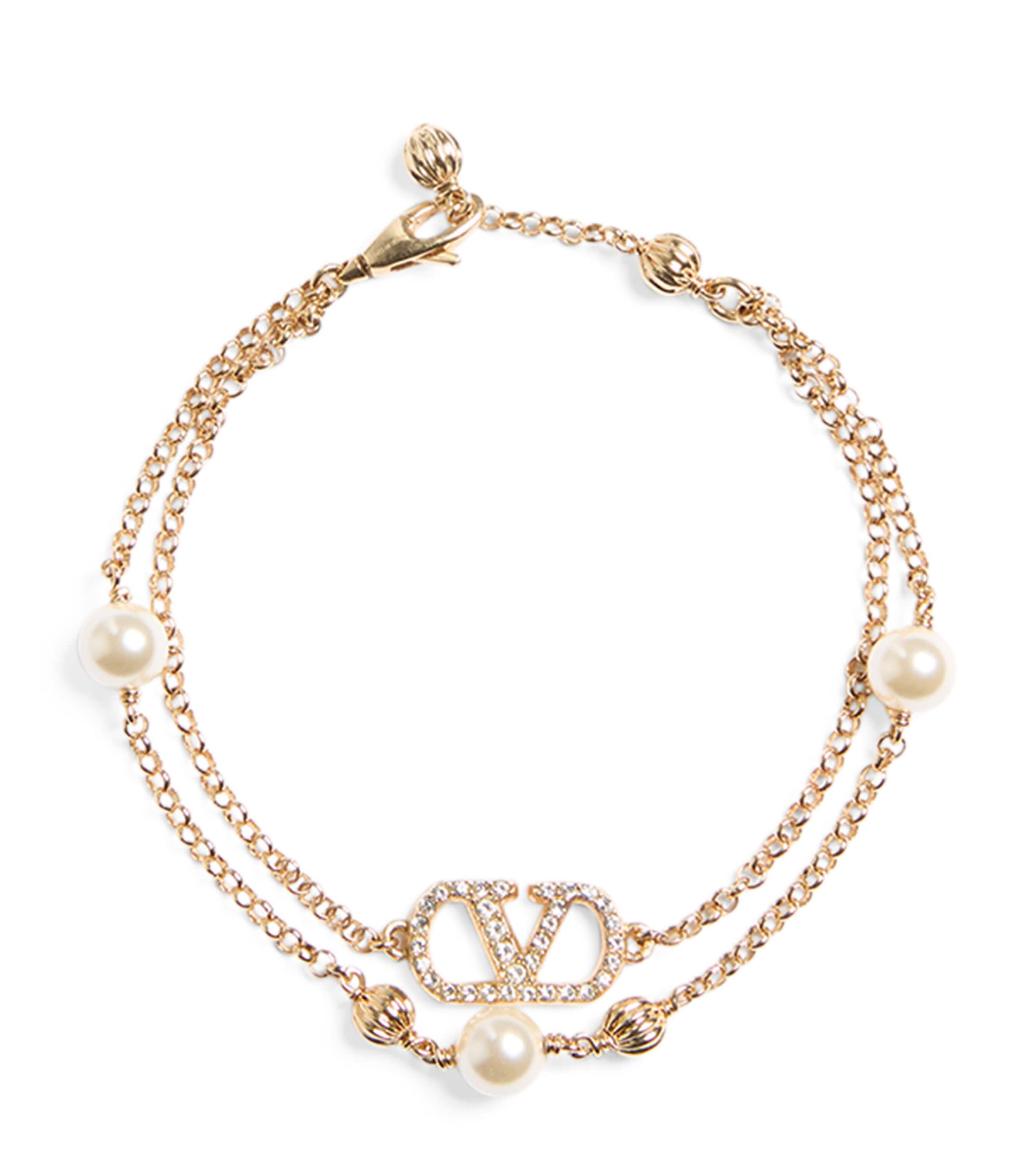 Embellished VLogo Signature Bracelet
