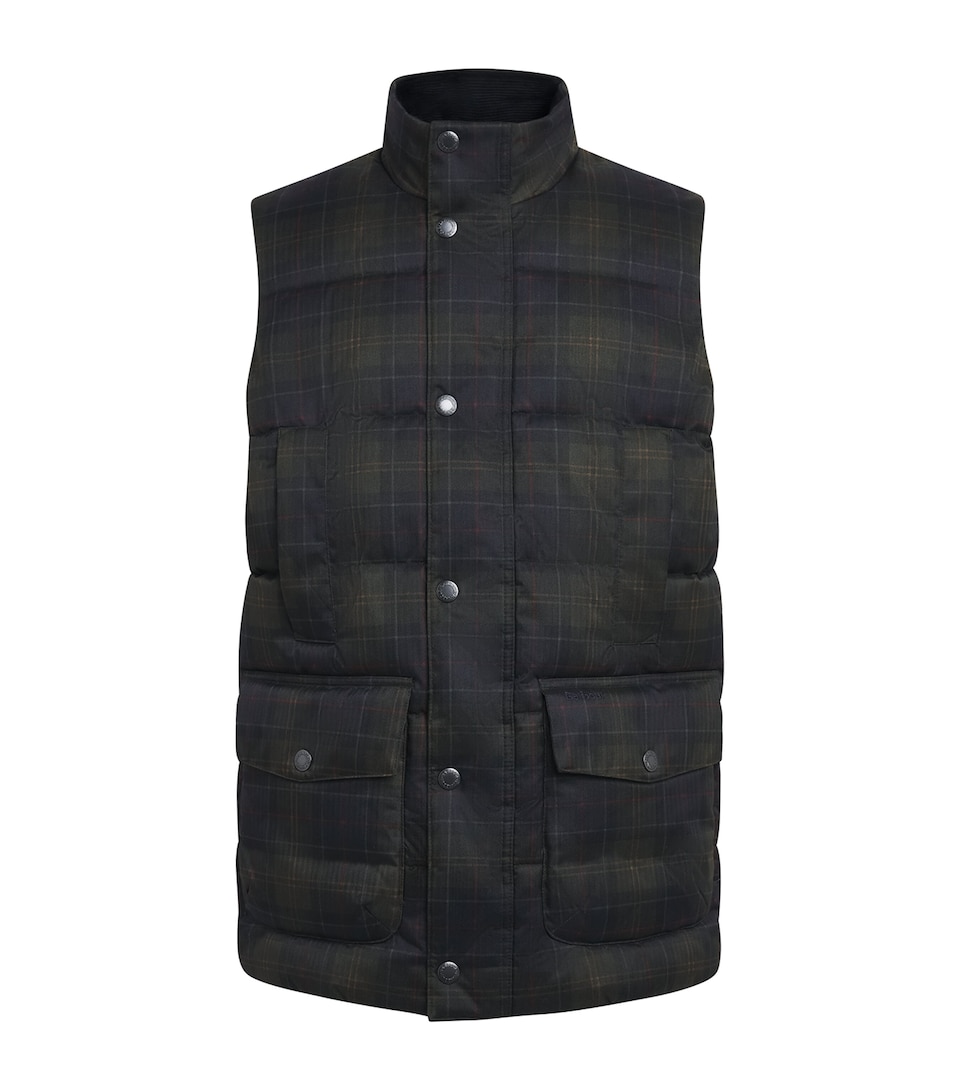 Barbour Mens Tartan Lonnen Gilet Shadow Classic Trtn