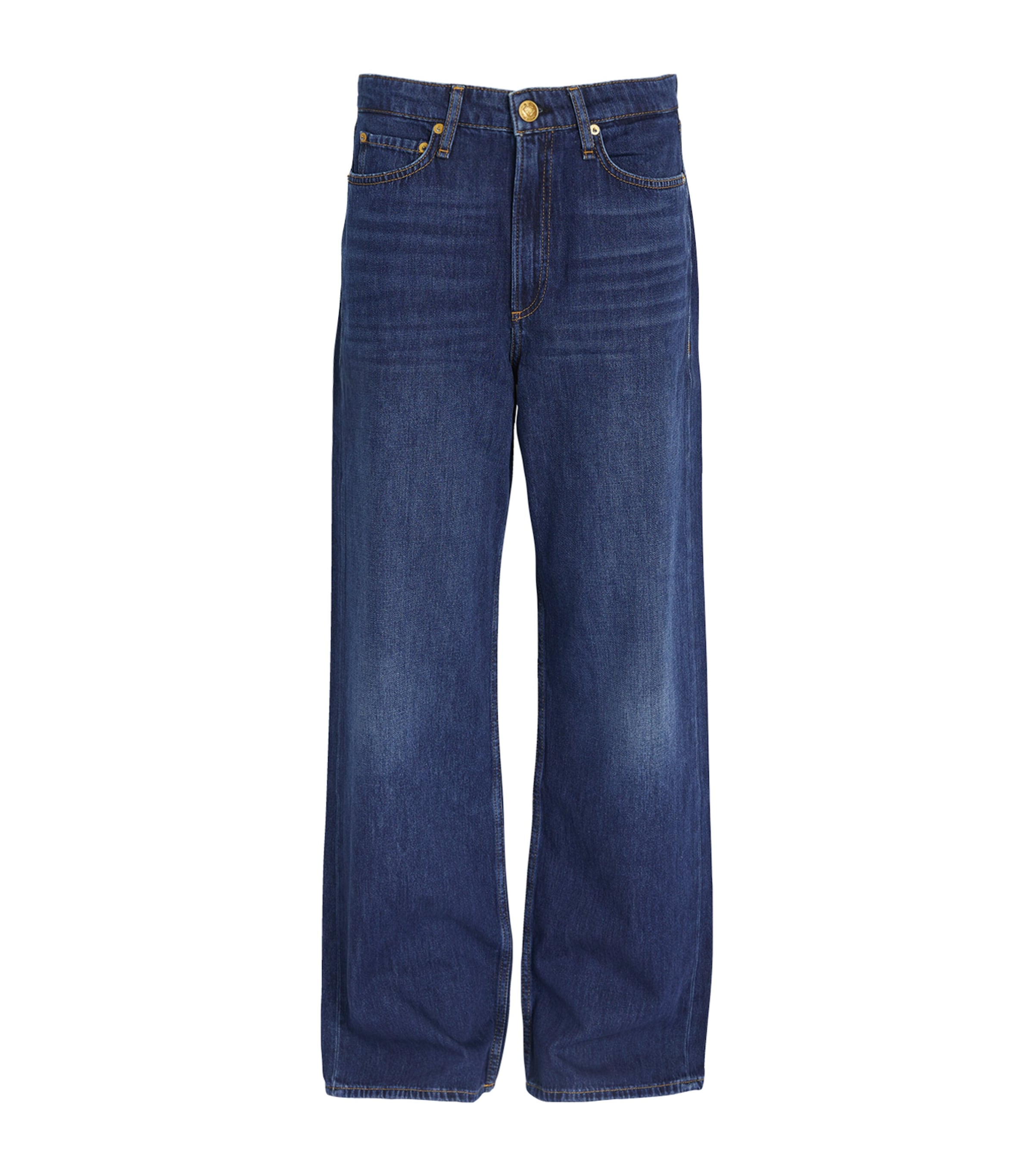 Logan Mid-Rise Wide-Leg Jeans