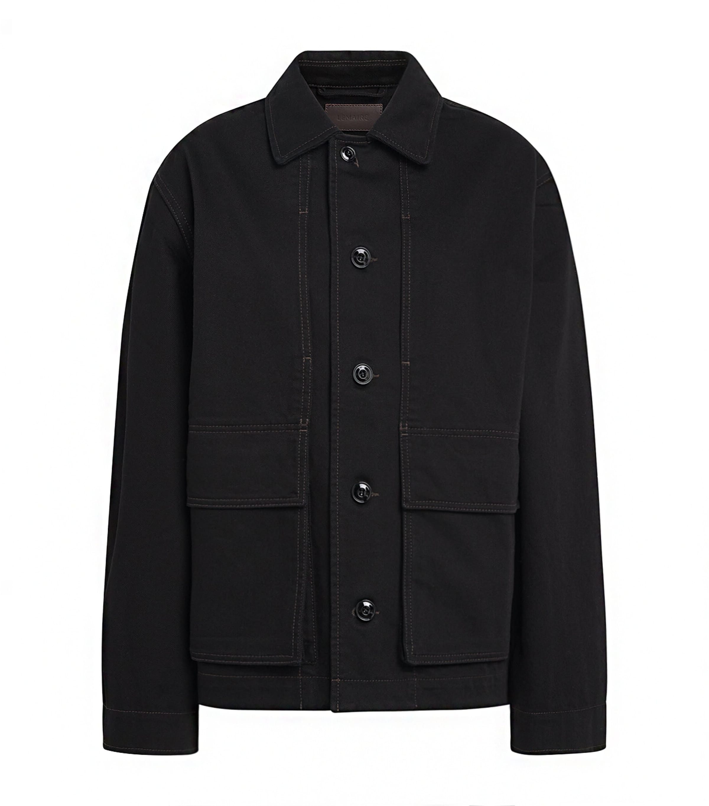 Lemaire Womens Boxy Denim Jacket Black