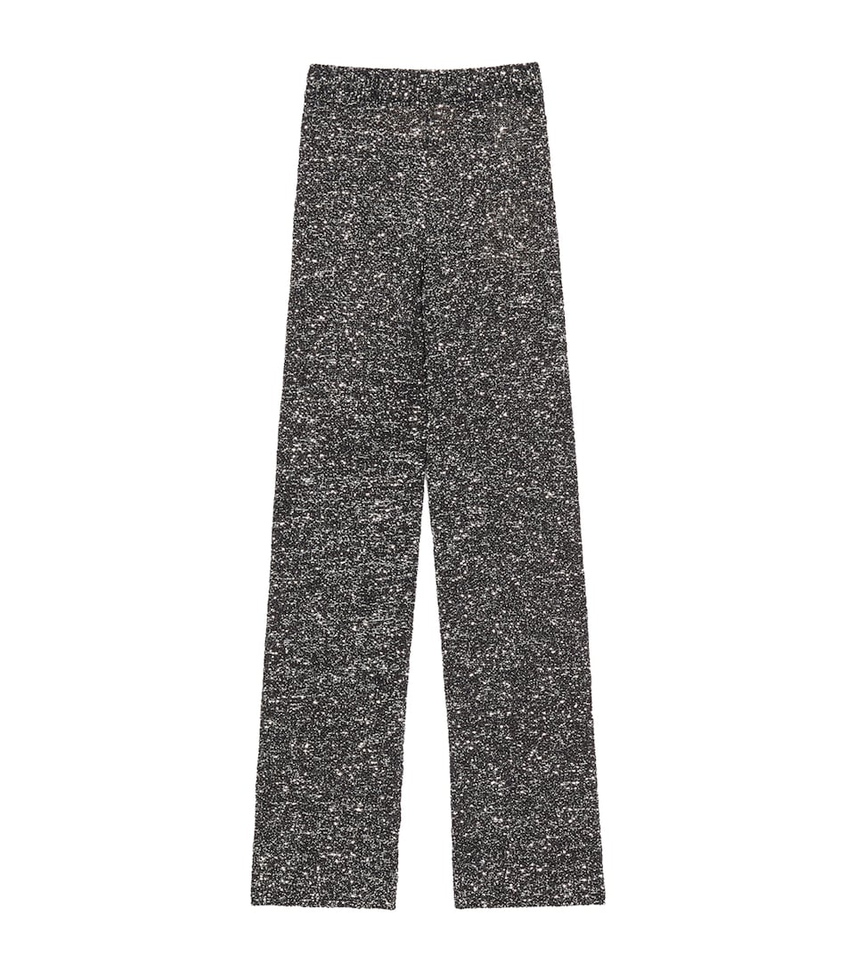 Sequin Knit Trousers