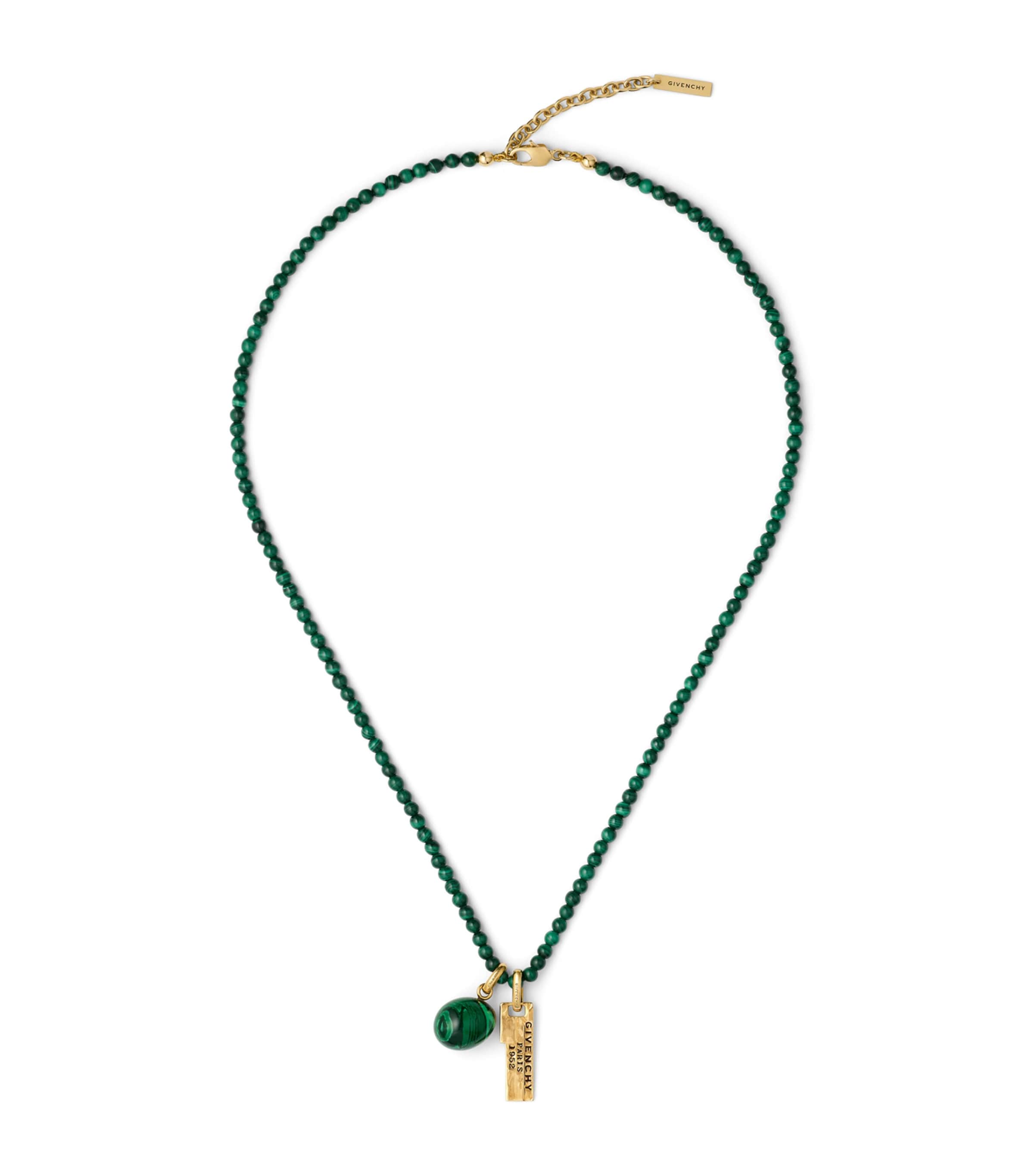 Givenchy Malachite Givenchy Tape Necklace