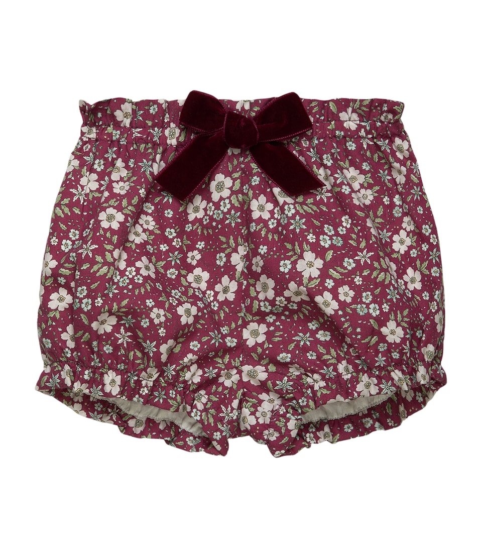 Trotters Maggie Floral Bloomers (6-24 Months) Claret