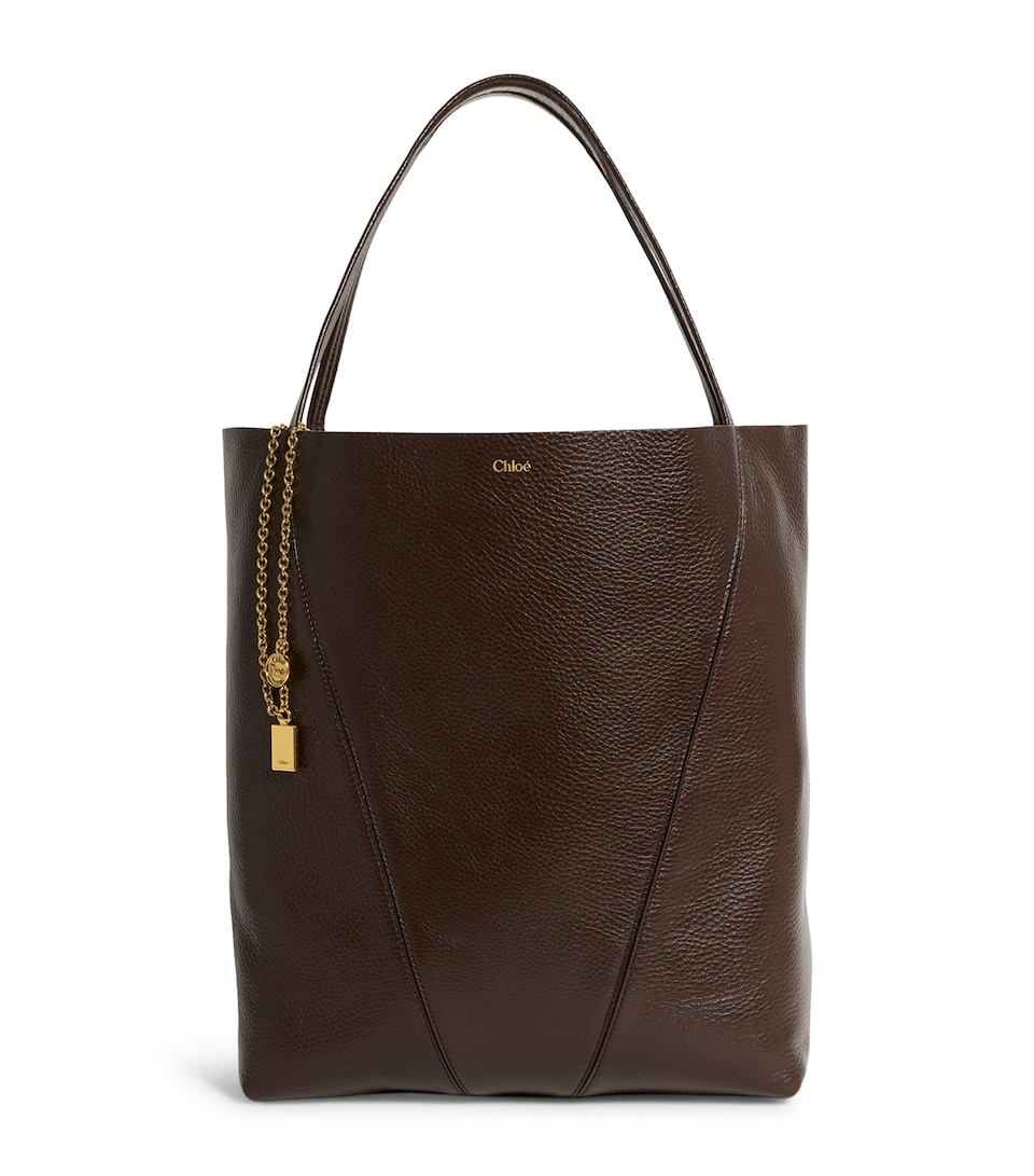 Large Calfskin Spin Tote Bag