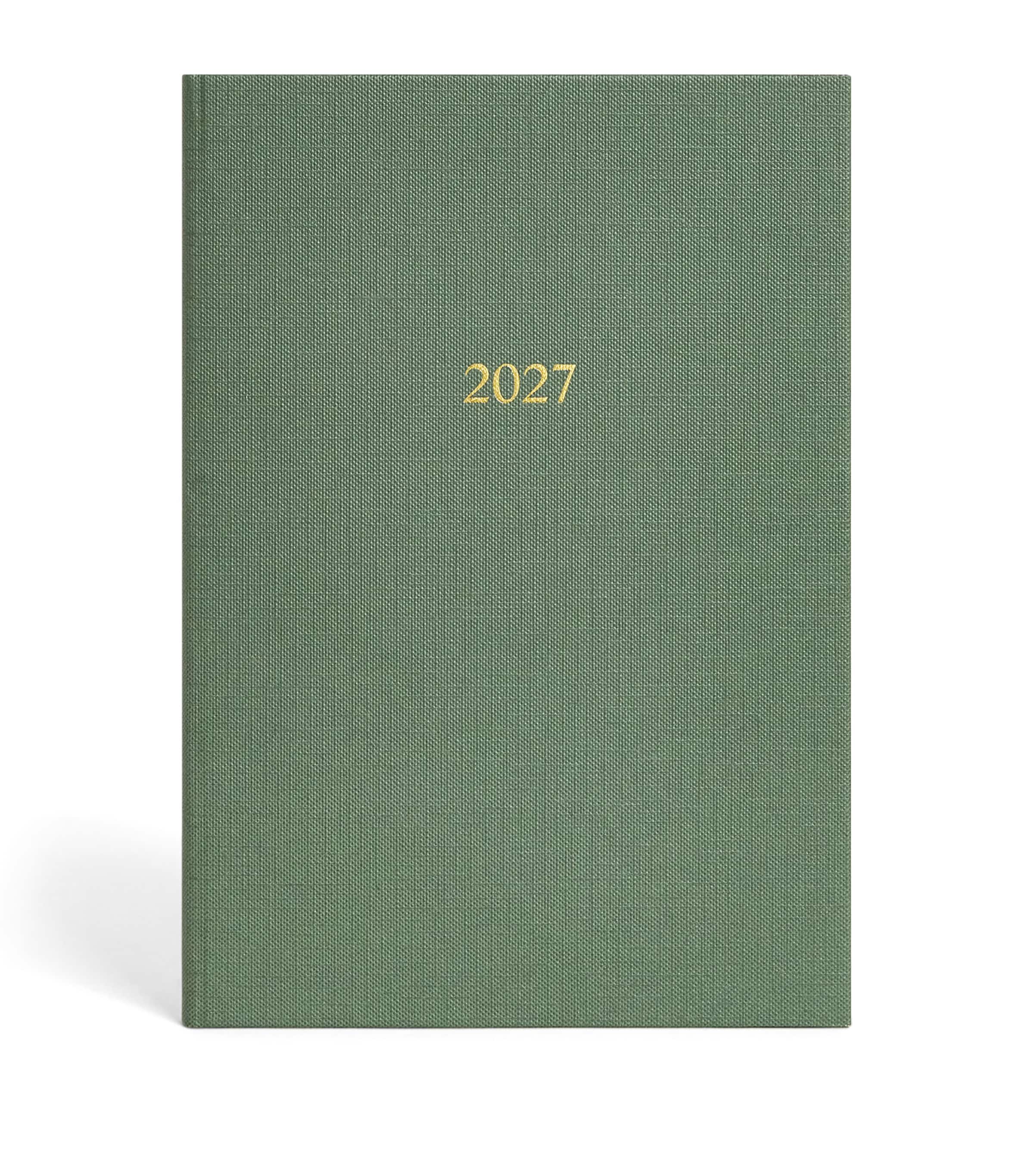 Harrods A5 2027 Diary Green