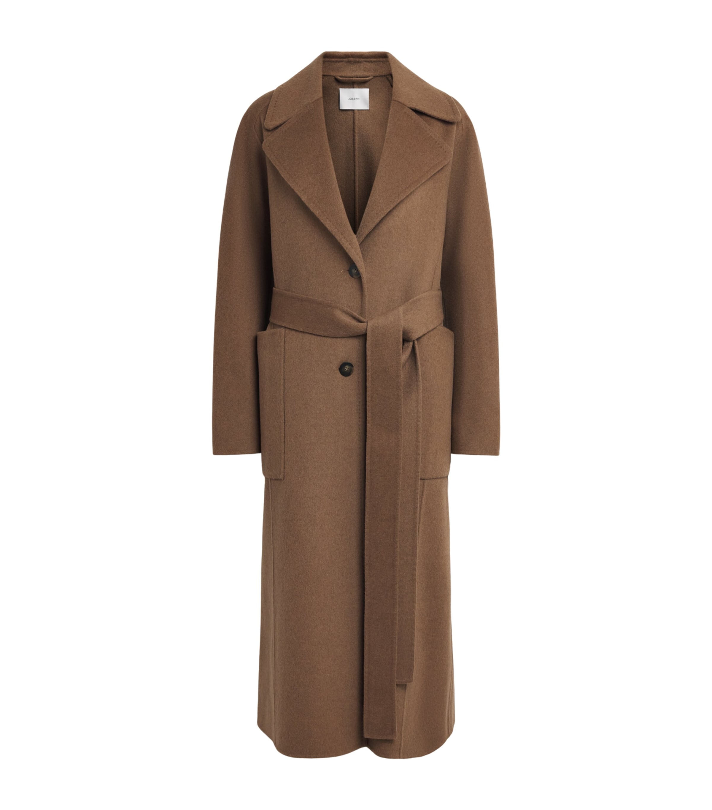 Joseph Womens Wool-Cashmere Spencer Coat Taupe