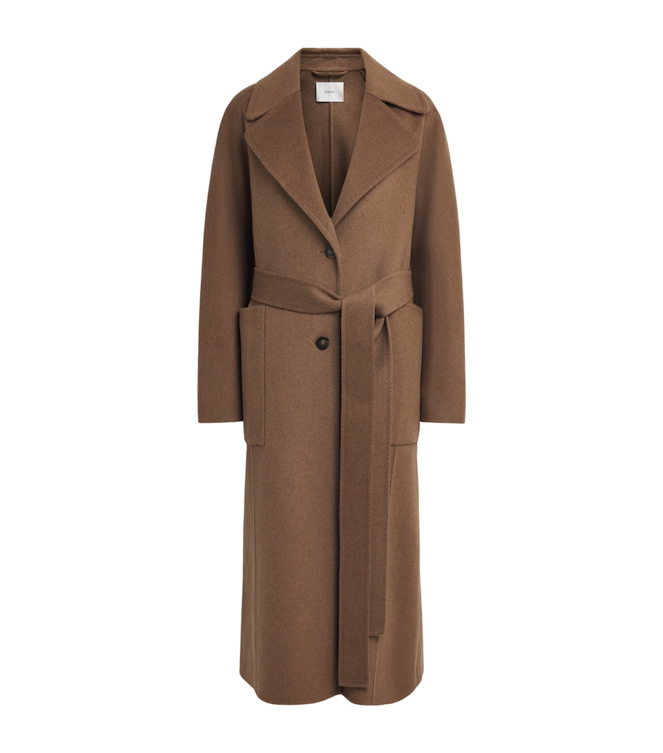 Joseph Womens Wool-Cashmere Spencer Coat Taupe