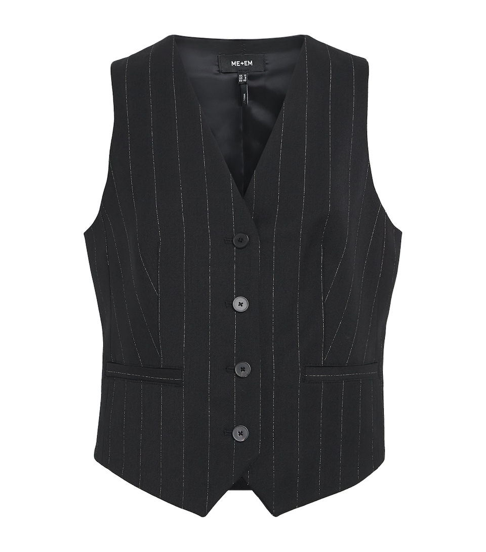 Metallic Pinstripe Waistcoat