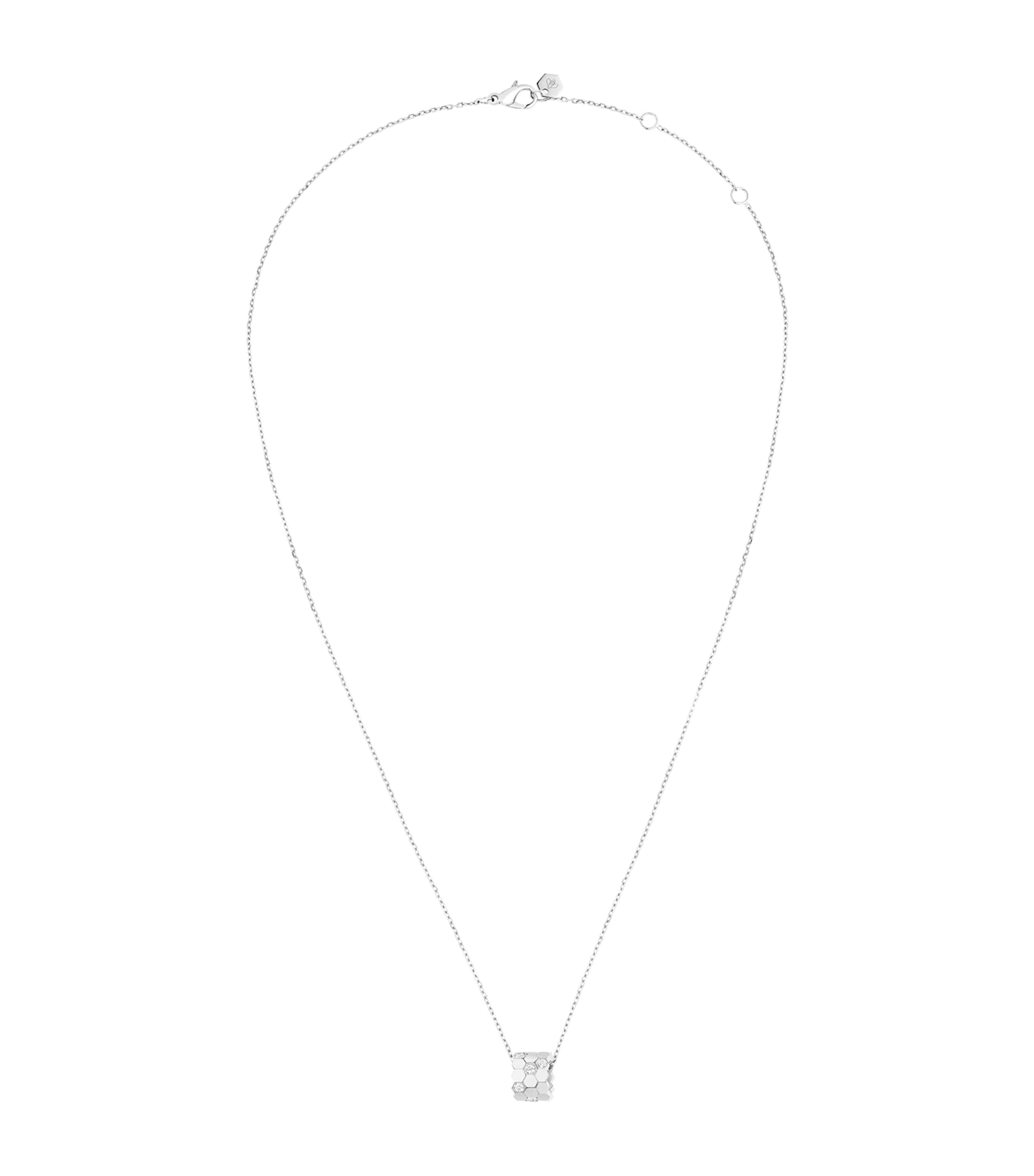 White Gold and Diamond Bee de Chaumet Pendant Necklace