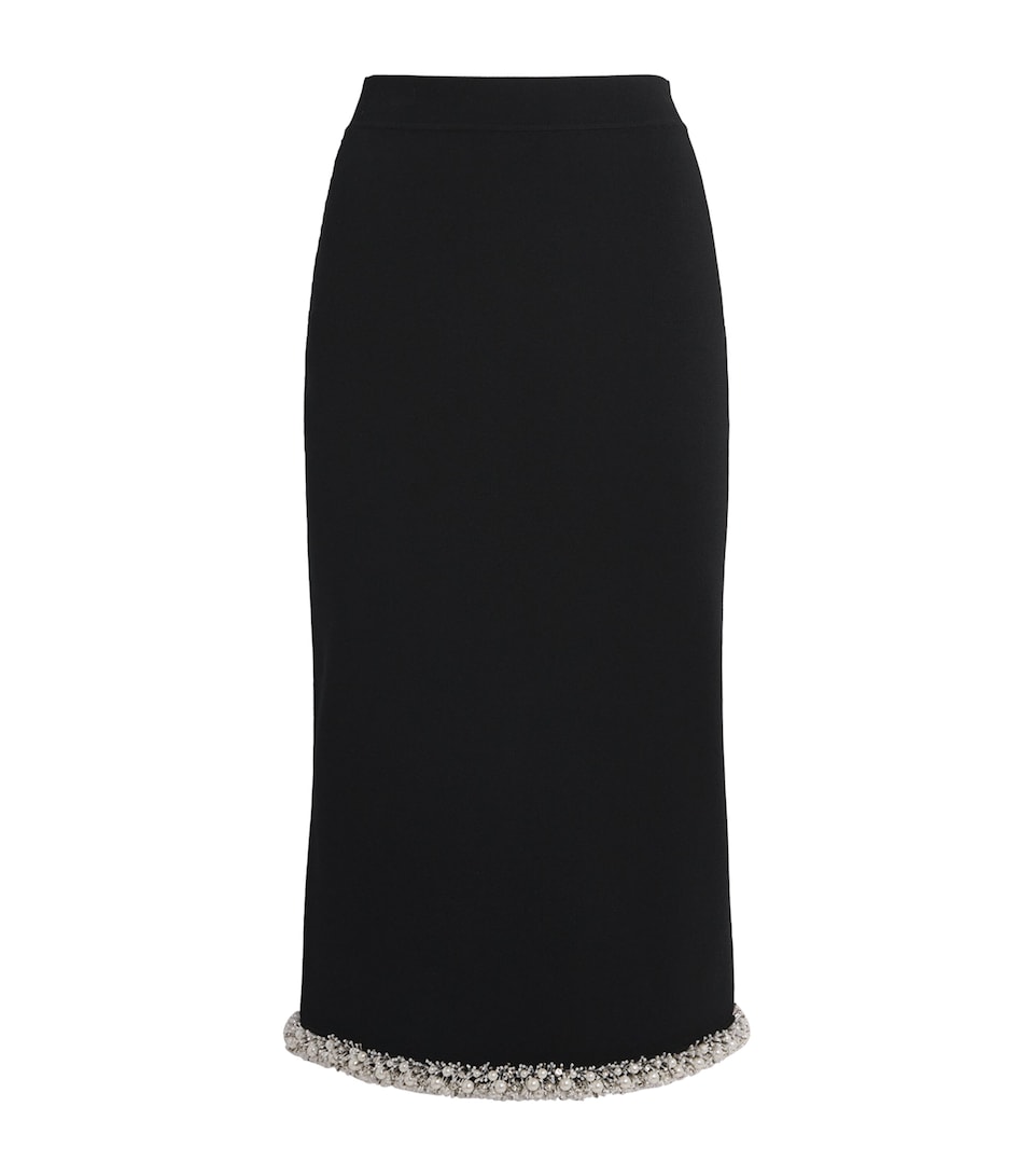 Embellished-Trim Idina Midi Skirt
