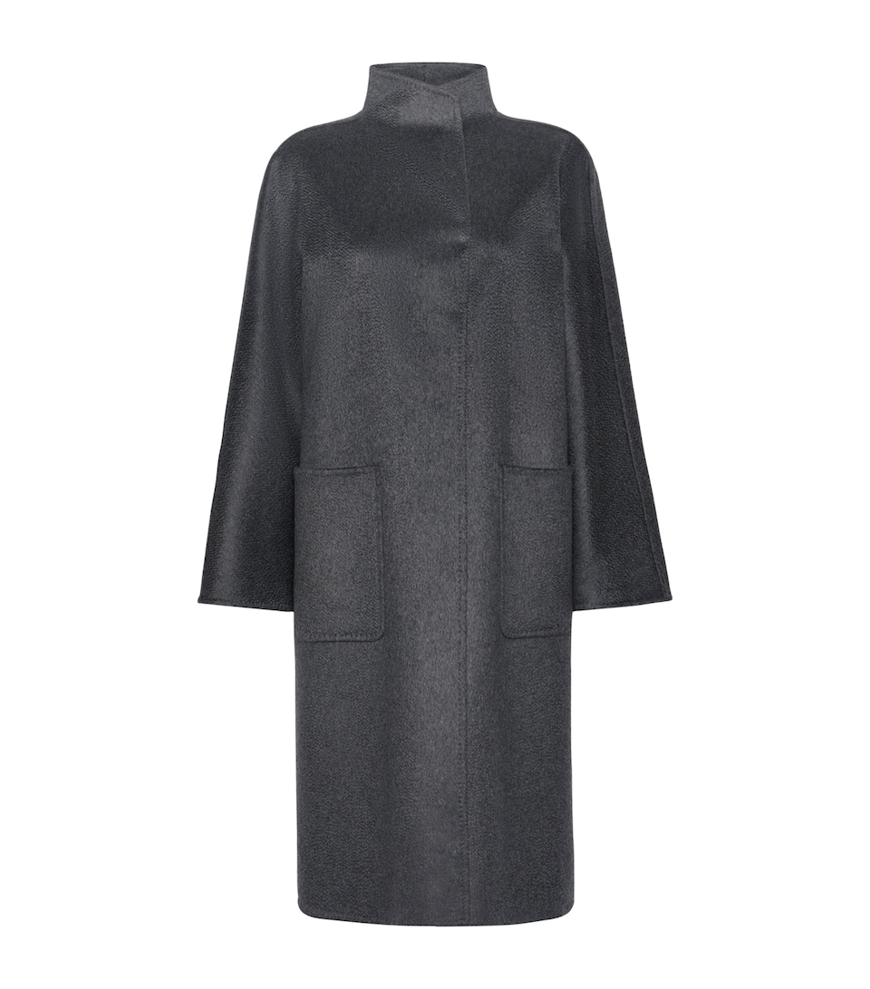 Max Mara Womens Cashmere Lilia Coat Dark Grey