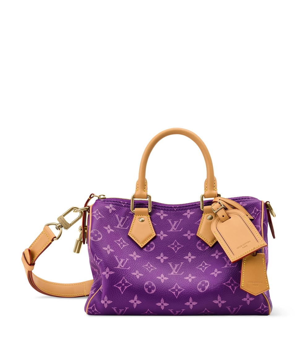 LOUIS VUITTON Lambskin Speedy P9 Bandoulière 30 Bag Lotus Purple