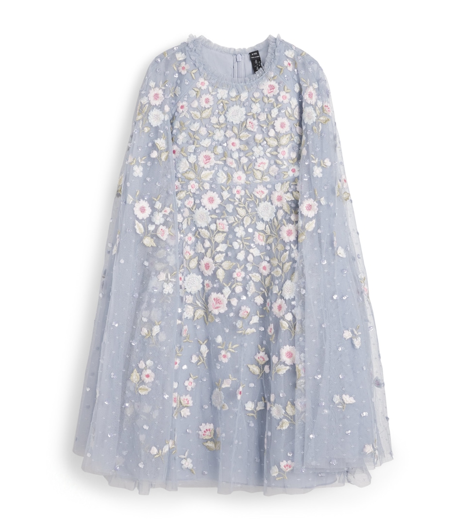Needle & Thread Tulle Ethereal Blooms Cape Dress (8-12 Years) Skmskylight/mult