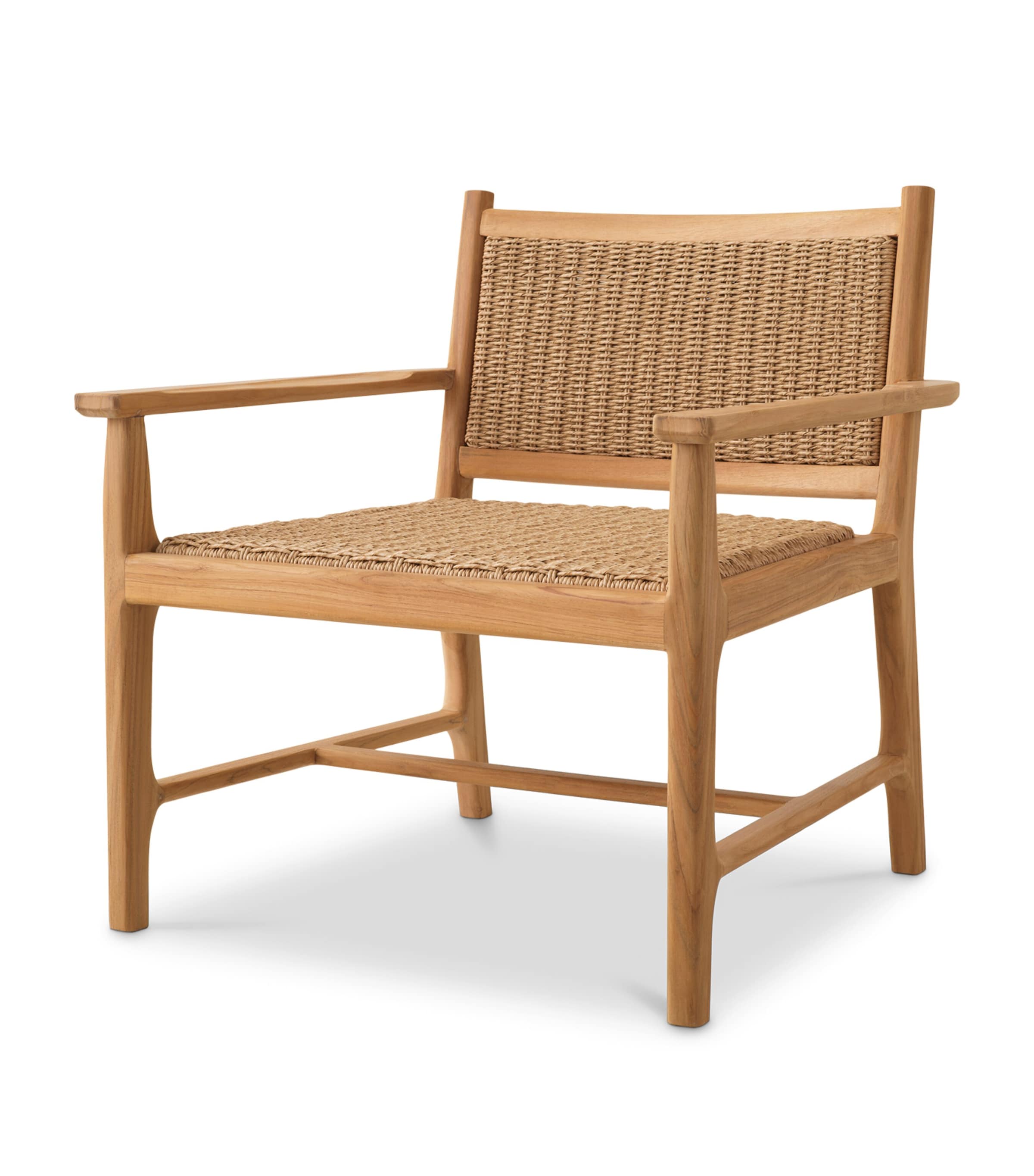 Eichholtz Teak Pivetti Outdoor Chair Ntrl Tk+fx Rtn