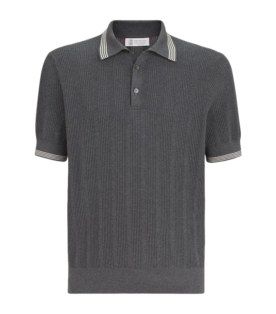 Brunello Cucinelli Mens Cotton Polo Shirt