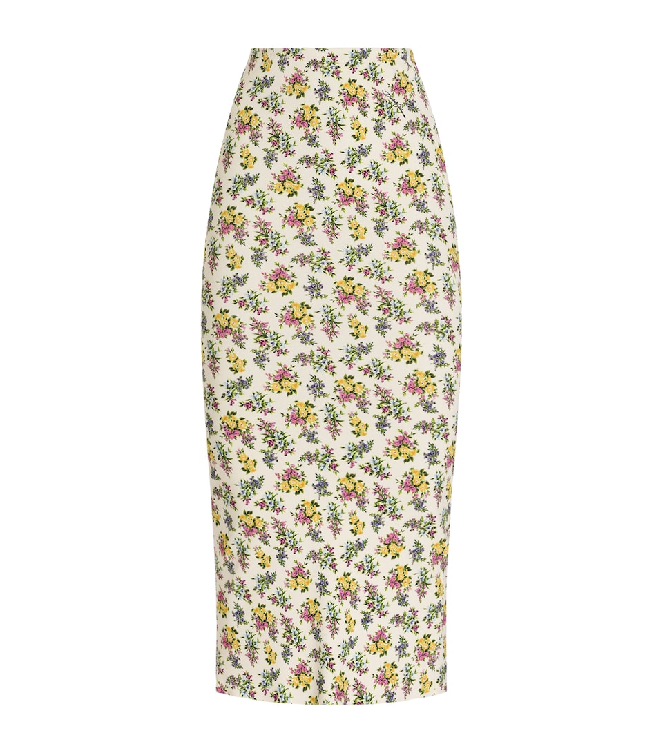 Floral Print Maxi Skirt