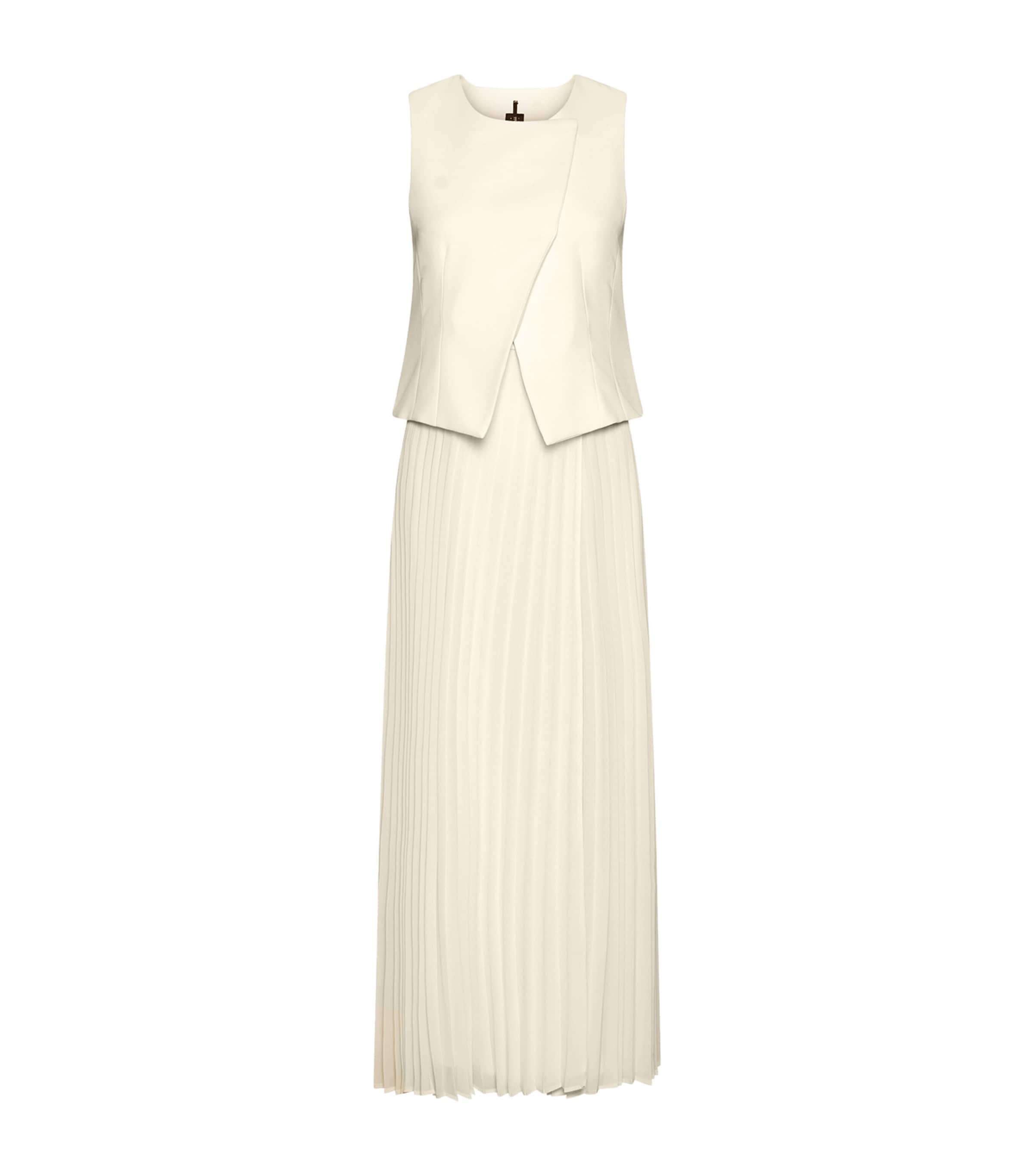 Marella Womens Two-Piece Effect Maxi Dress Wool White