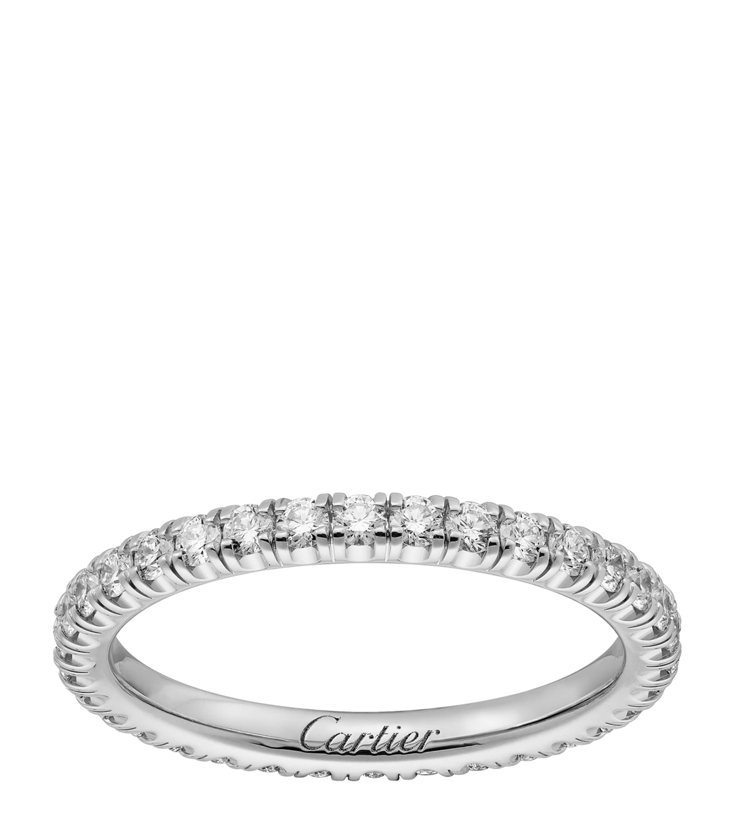 White Gold and Diamond Étincelle de Cartier Wedding Band