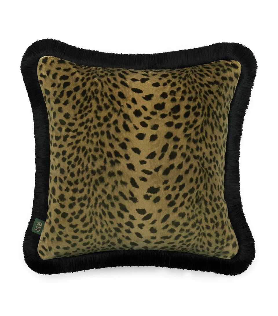 Velvet Savanna Fringed Cushion (45cm x 45cm)
